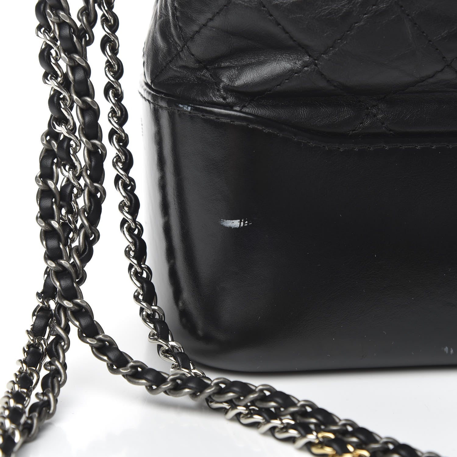 Chanel Aged Calfskin Quilted Medium Gabrielle Hobo Black 12 of 12