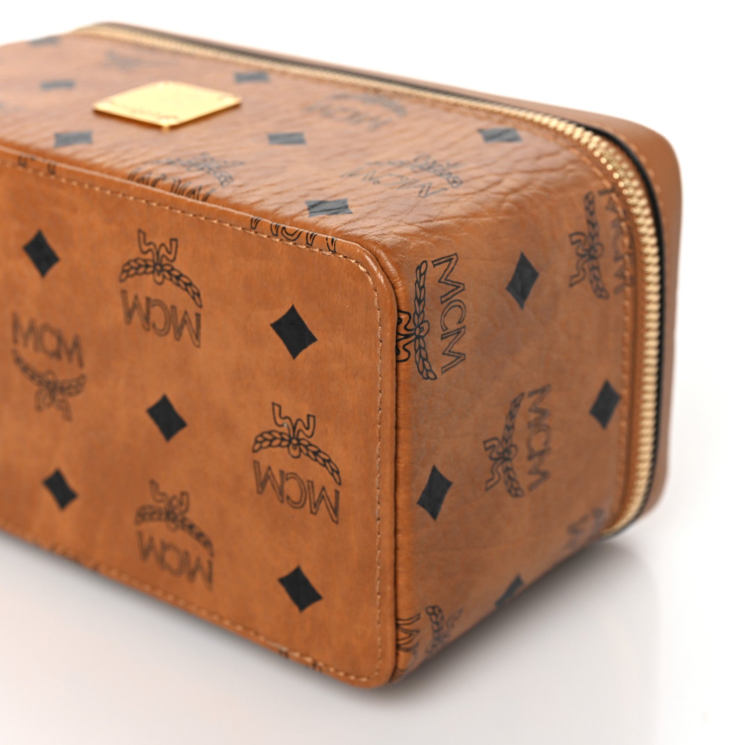 MCM Visetos Rockstar Vanity Case Cognac 10 of 11