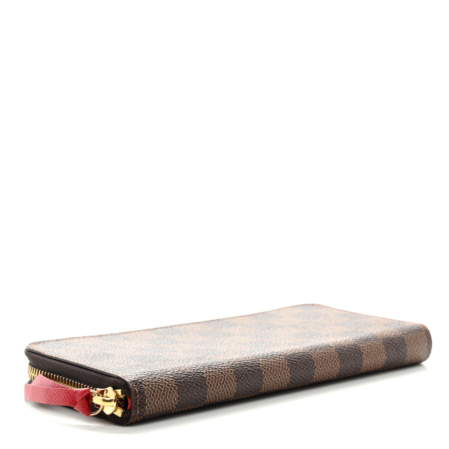 Damier Ebene Clemence Wallet Cherry