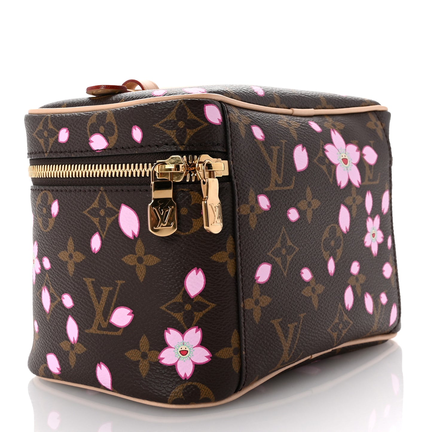 X TM Monogram Cherry Blossom Nice Mini Sakura Brown