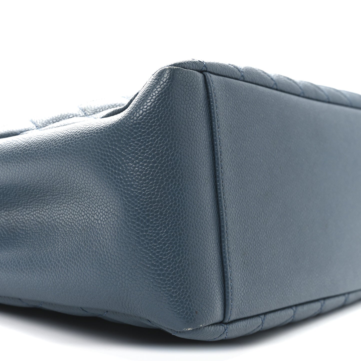 Caviar Quilted Grand Shopping Tote GST Dark Blue