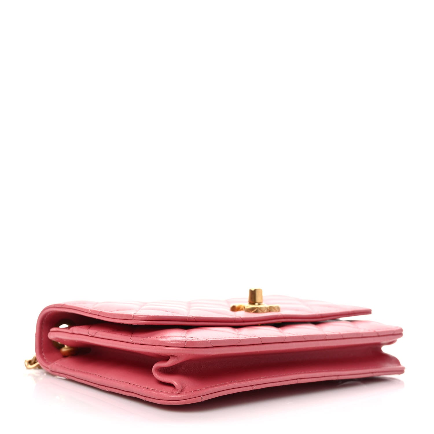 Chanel Lambskin Quilted Pillow Crush Wallet On Chain WOC Pink 4 of 11