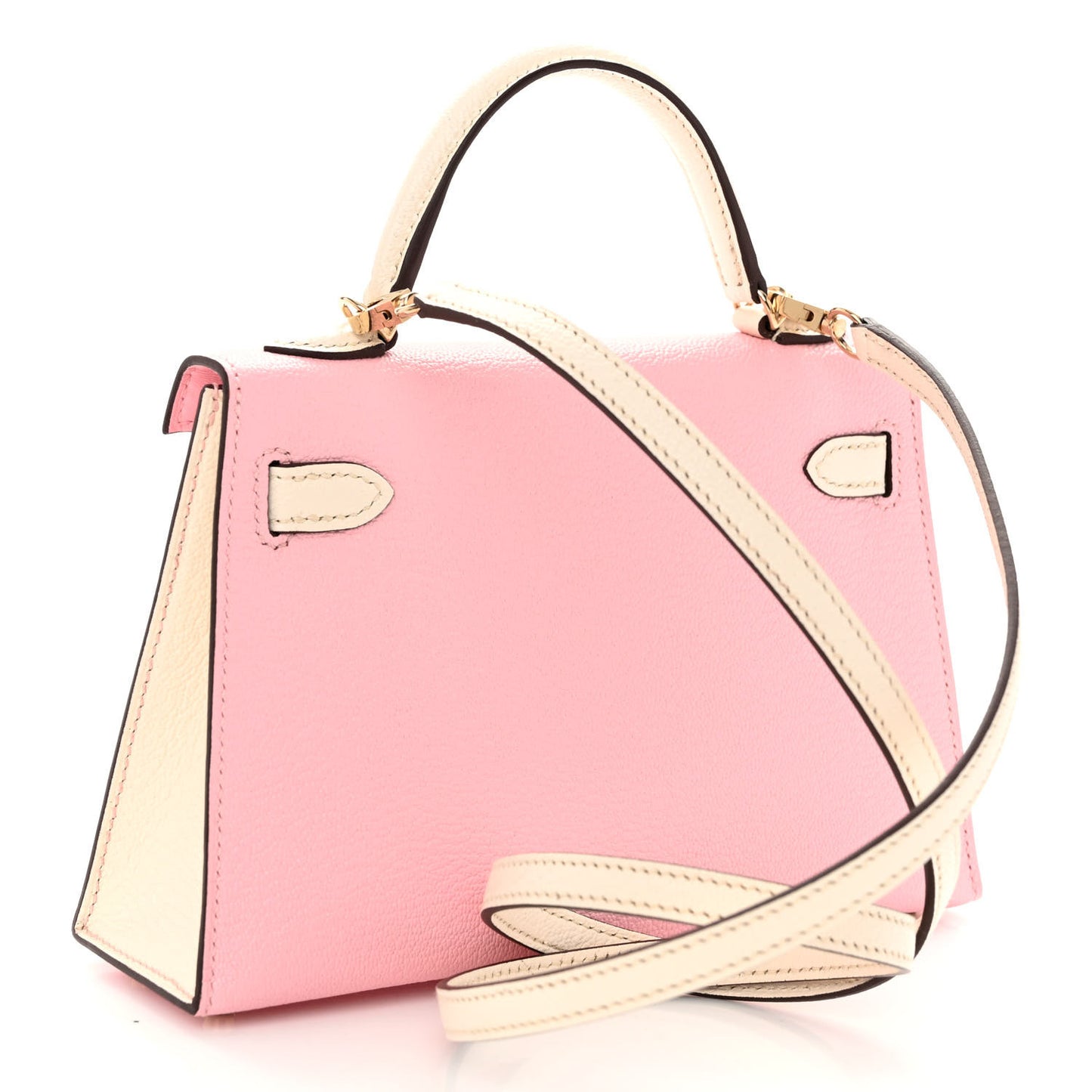 Chevre Mysore Horseshoe Mini Kelly Sellier 20 Rose Sakura Nata