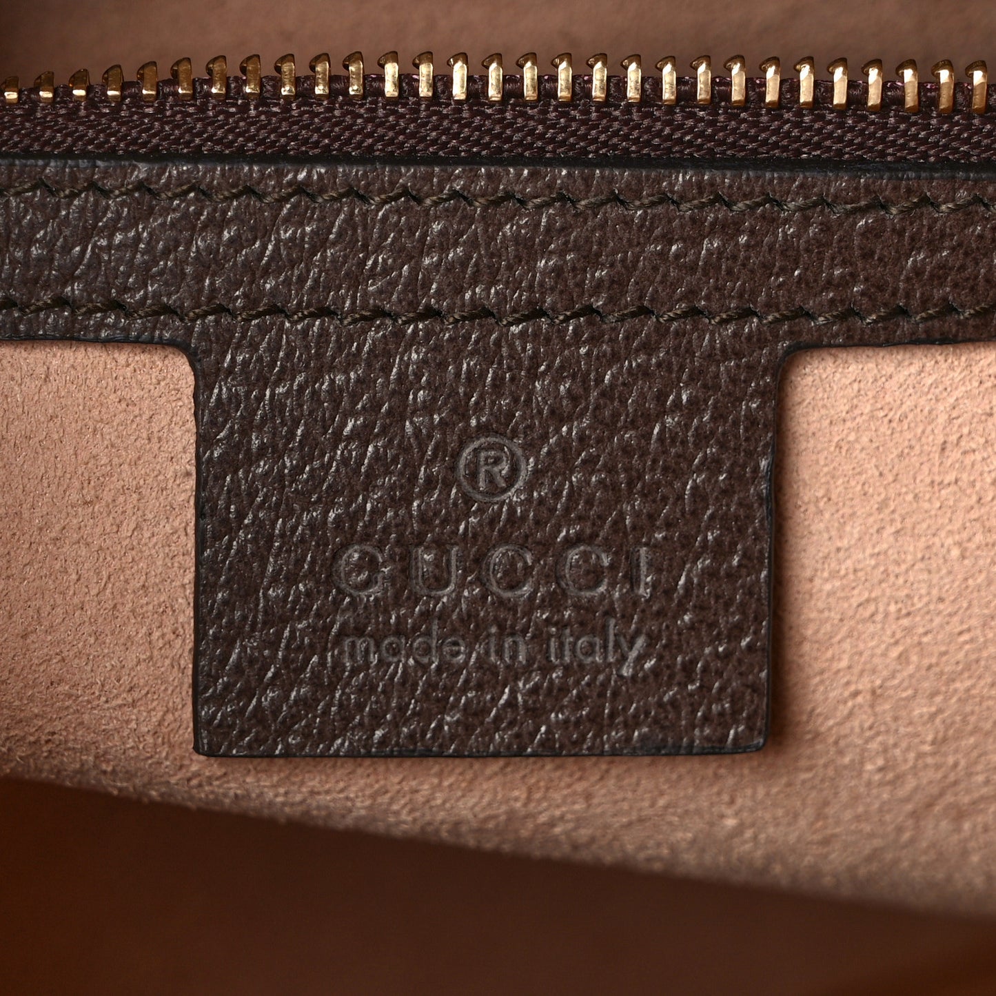 GG Supreme Monogram Web Medium Ophidia Top Handle Dome Bag Brown