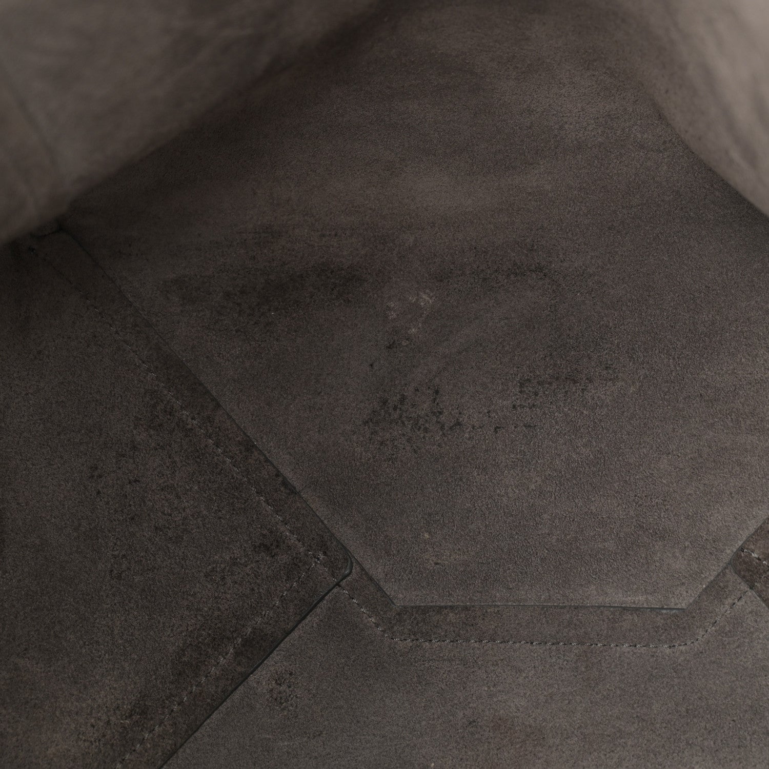 Celine Soft Grained Calfskin Small Belt Cabas Phantom Medium Grey 12 of 16