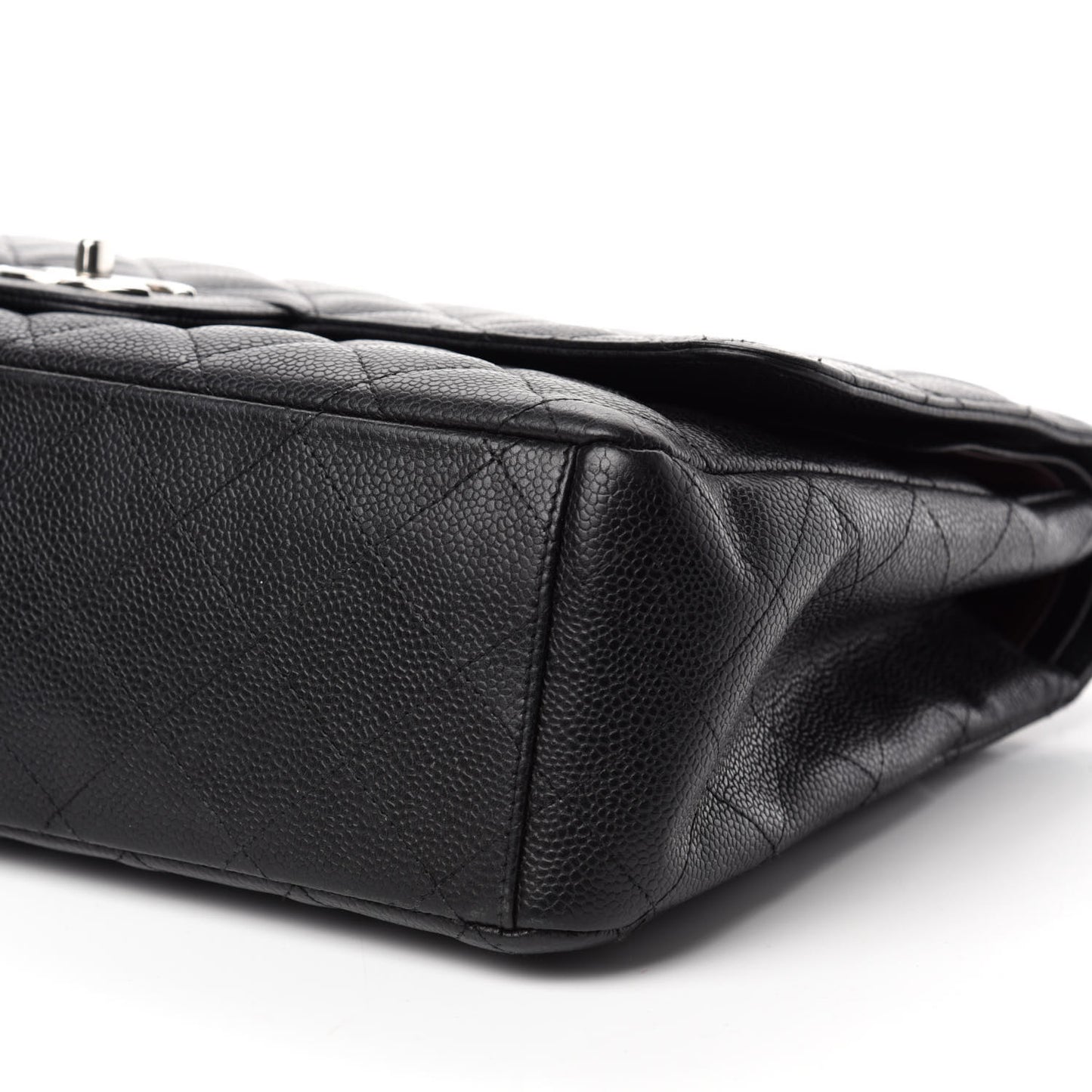 Caviar Quilted Maxi Double Flap Black