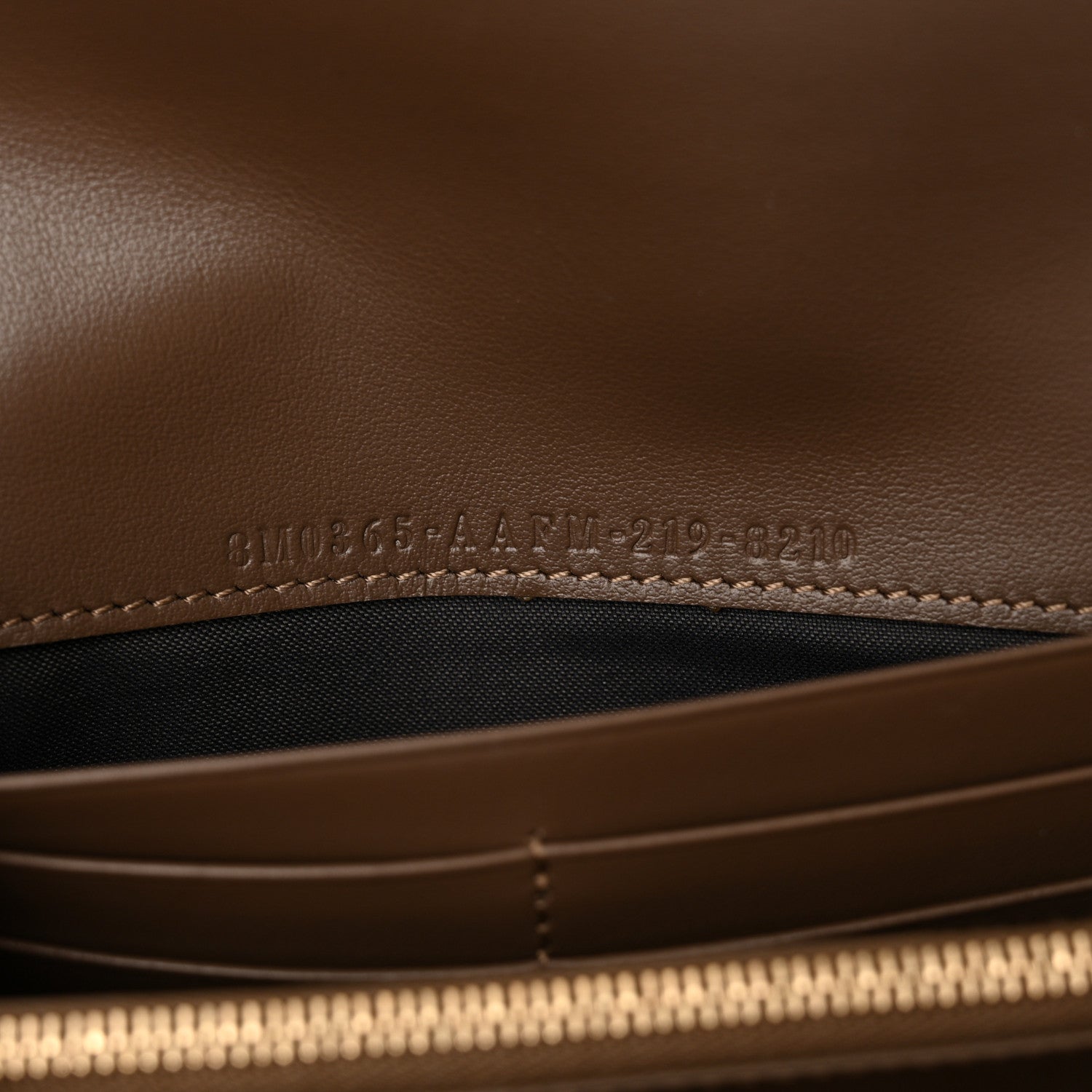 Fendi Vitello Soft F is Fendi Bi-Color FF 1974 Embossed Continental Envelope Wallet On Chain Maya Black 5 of 11