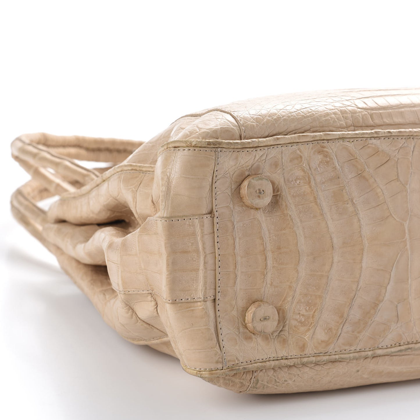 Crocodile Shoulder Bag Beige