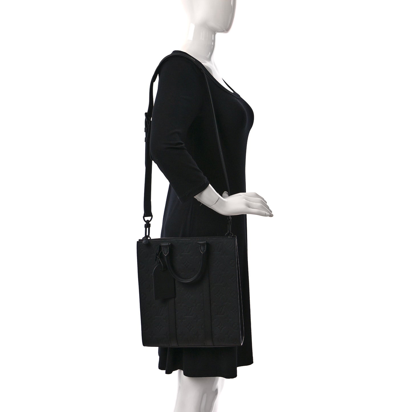 Taurillon Monogram Sac Plat Cross Black