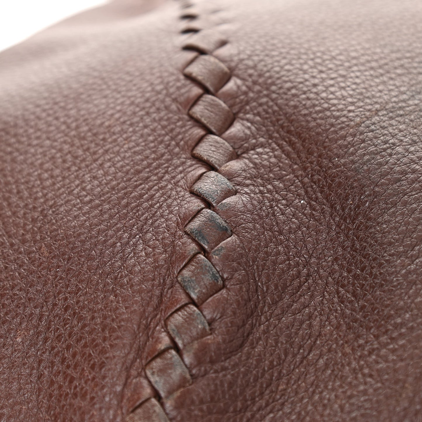 Cervo Deerskin Large Hobo Truffle