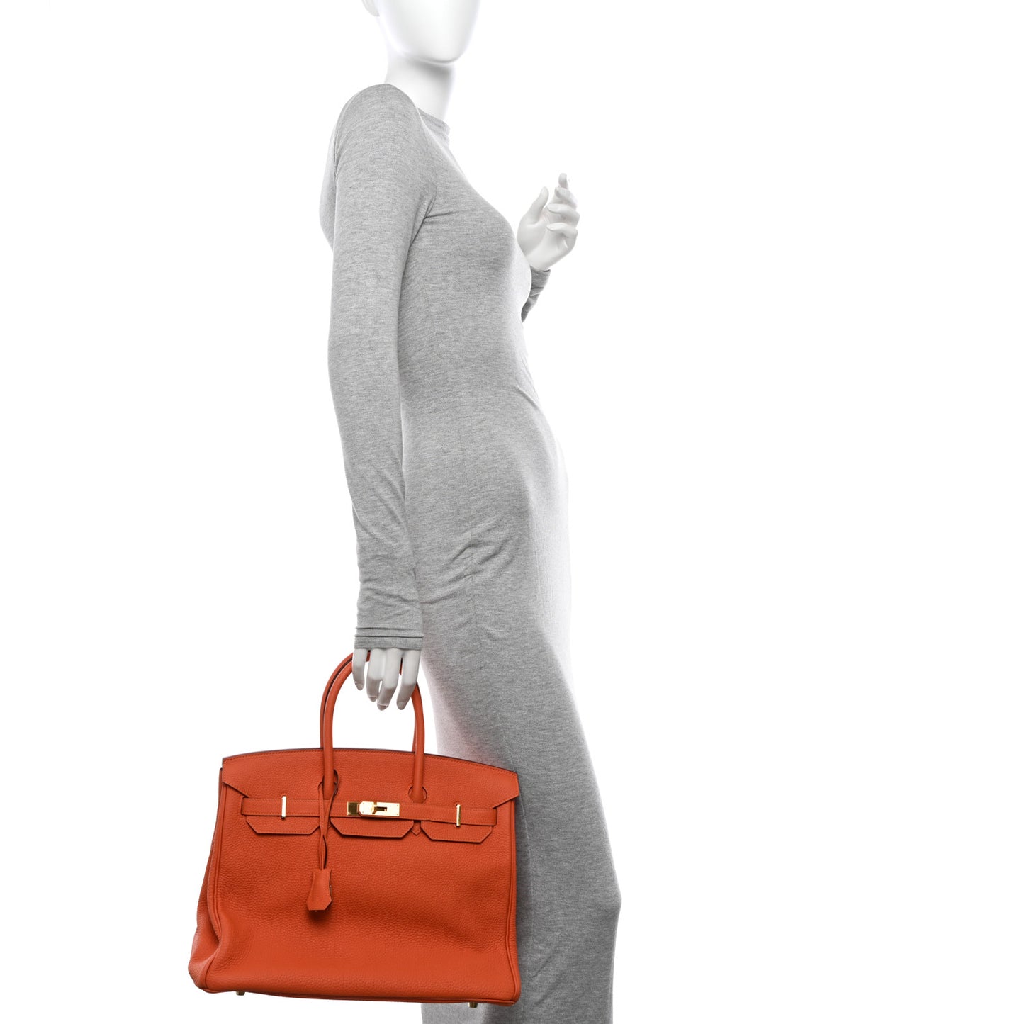 Togo Birkin 35 Orange