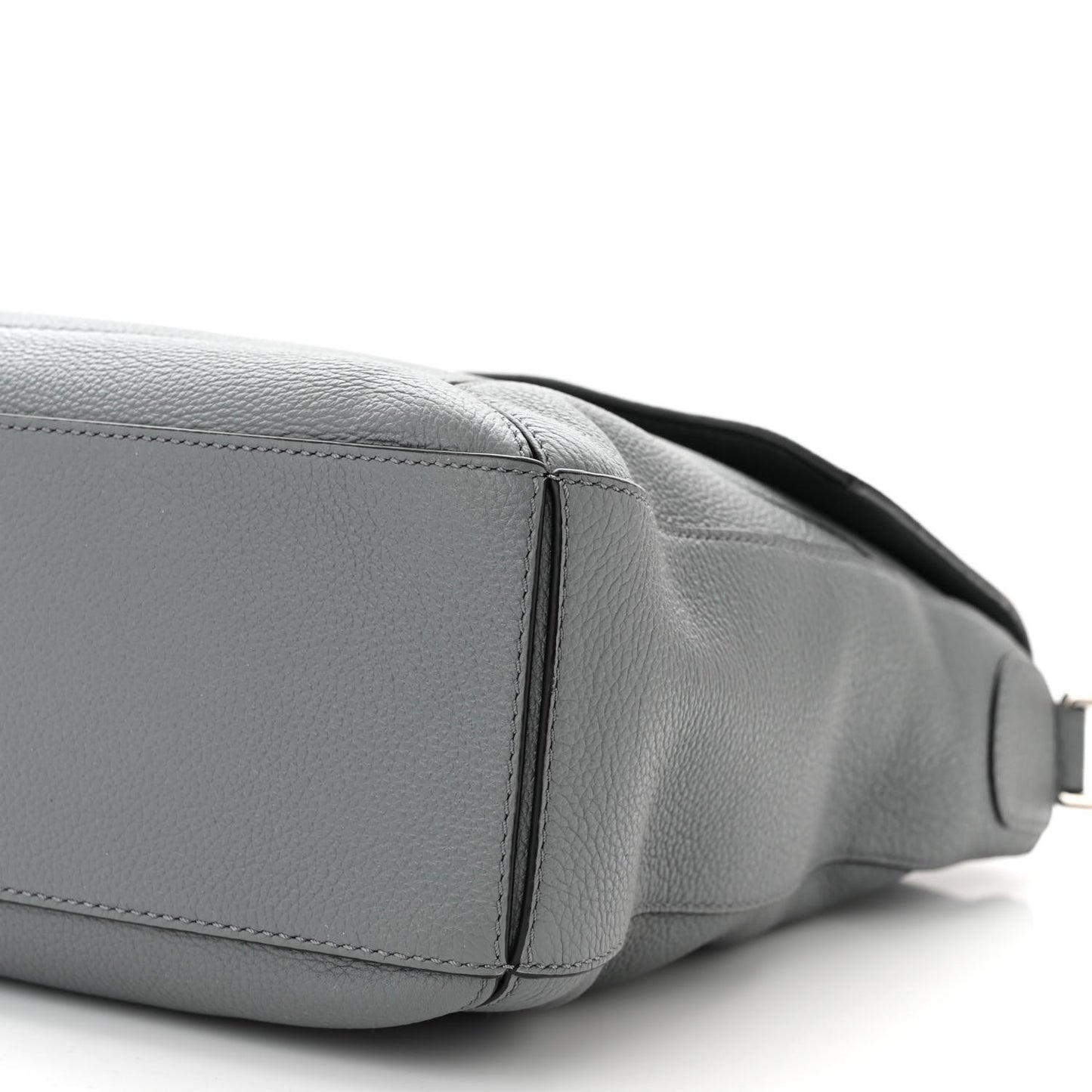 Calfskin Puzzle Messenger Bag Gunmetal