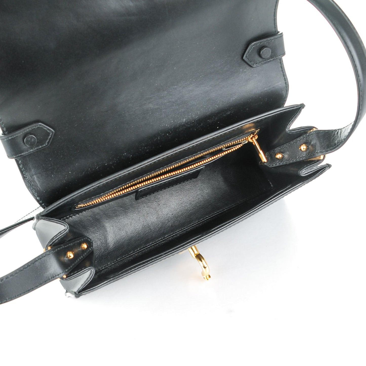 Calfskin Mini Trapeze Maillon Shoulder Bag