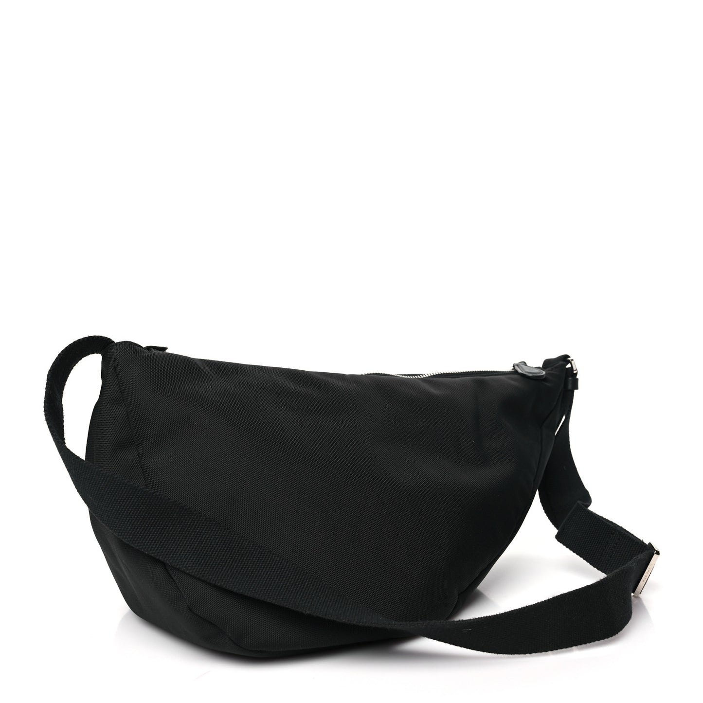 Nylon Slouchy Banana Two Bag Black