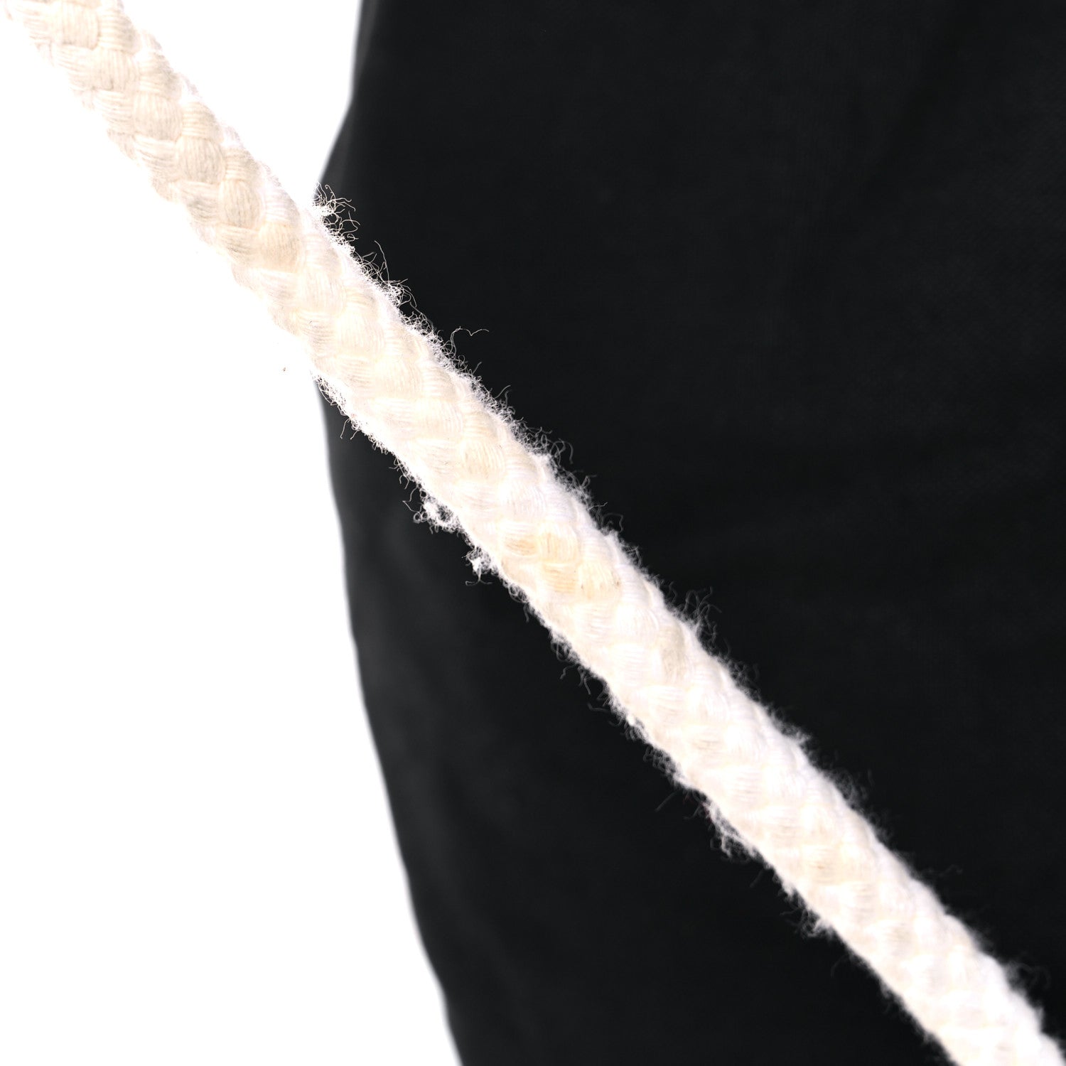 Chanel Canvas Drawstring Backpack Black White 15 of 17