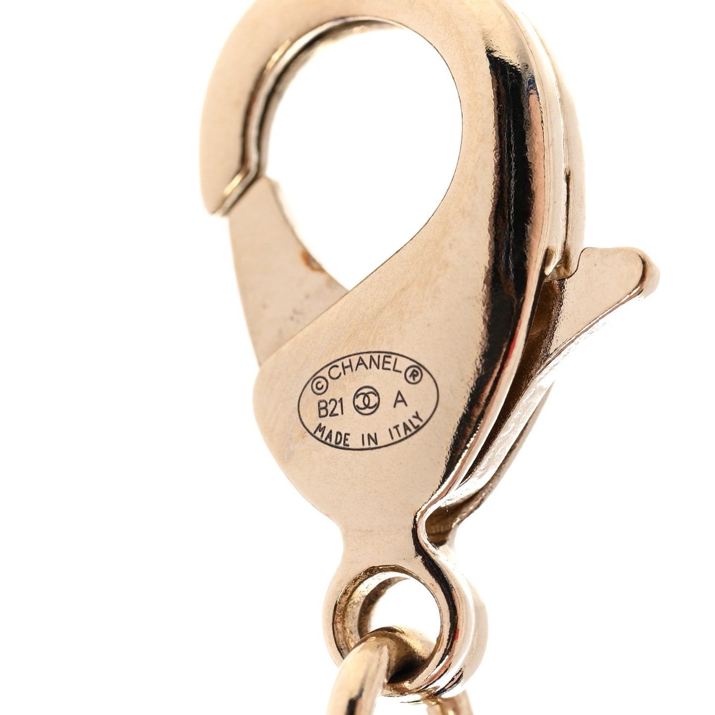 Crystal Chain CC Necklace Gold Silver