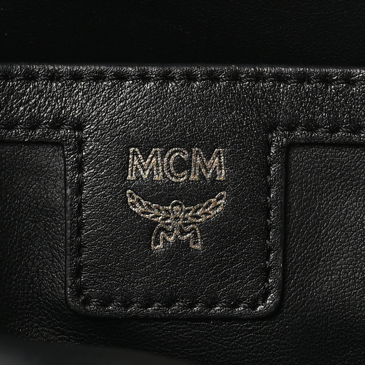 MCM Visetos Small Stark Backpack Cognac Black 6 of 9