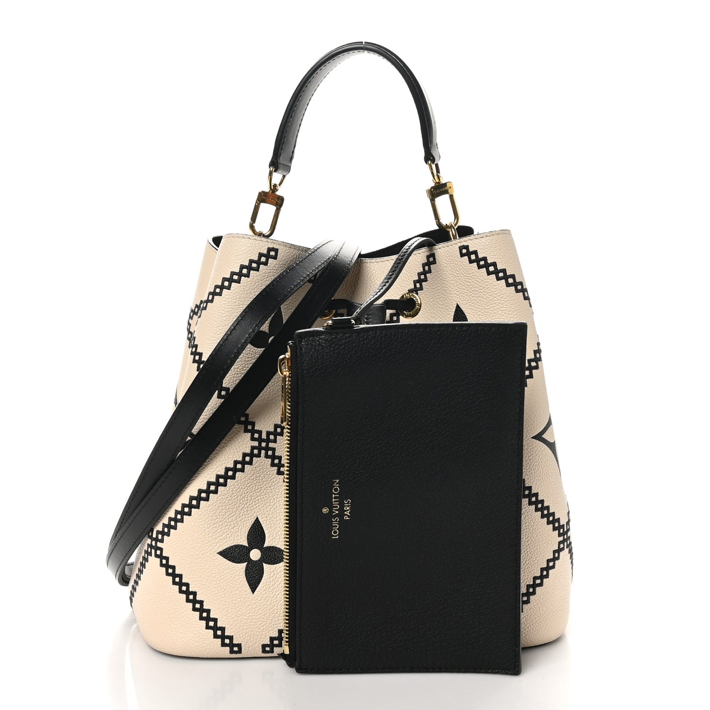 Empreinte Monogram Giant Broderies Neonoe MM Cream Black