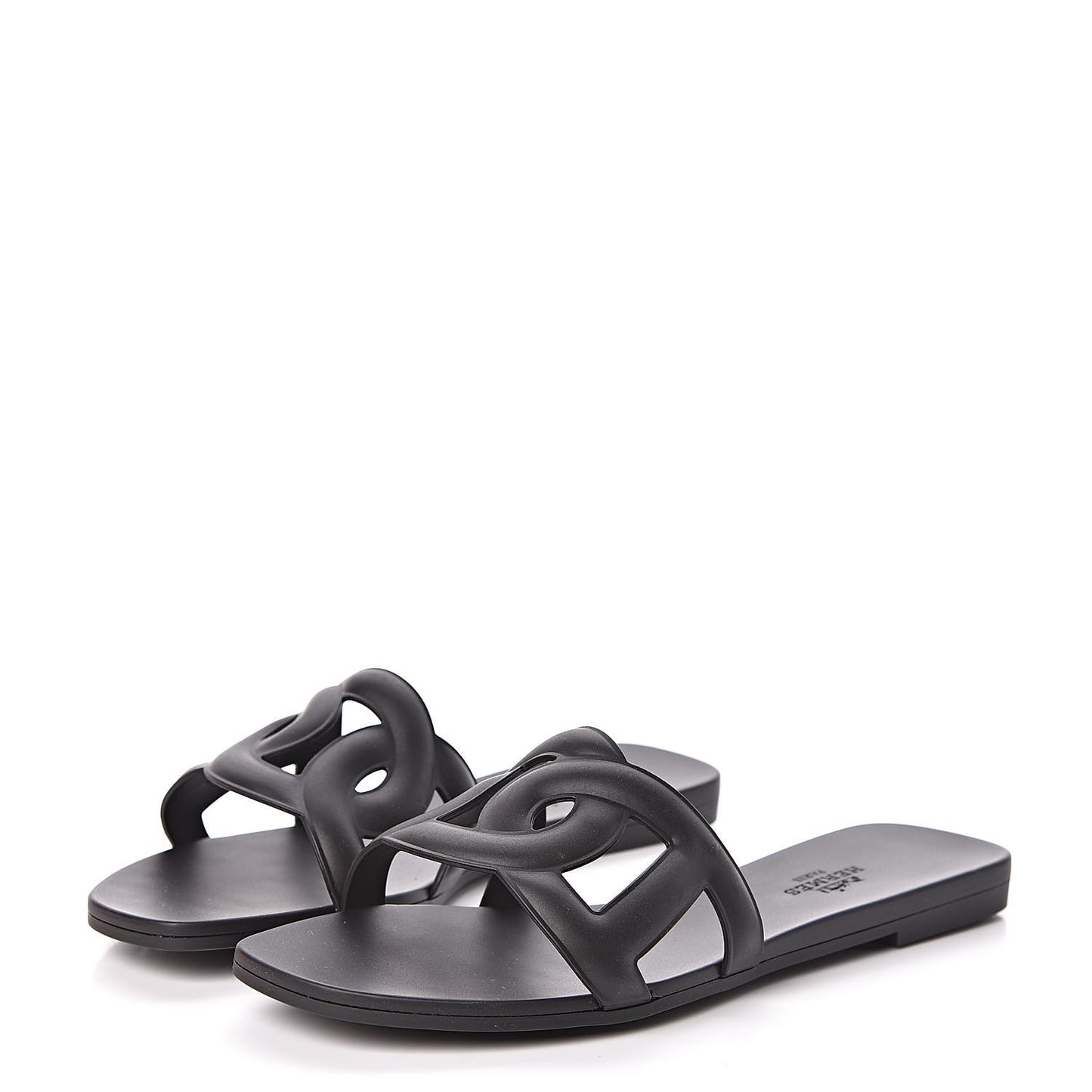 Rubber Aloha Sandals 36 Black