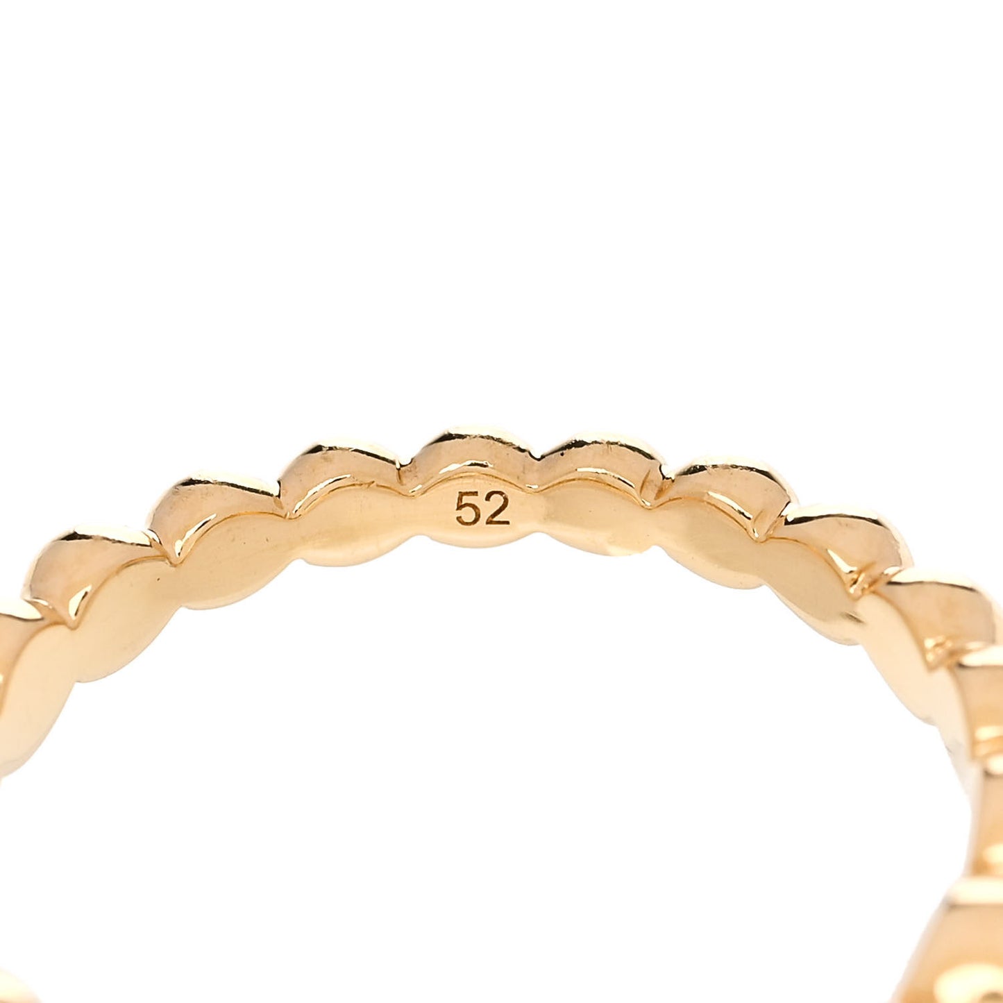 18K Yellow Gold Onyx Perlee Couleurs Variation Ring 52 6
