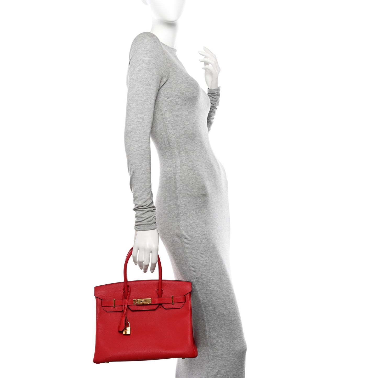 Epsom Birkin 30 Rouge Casaque