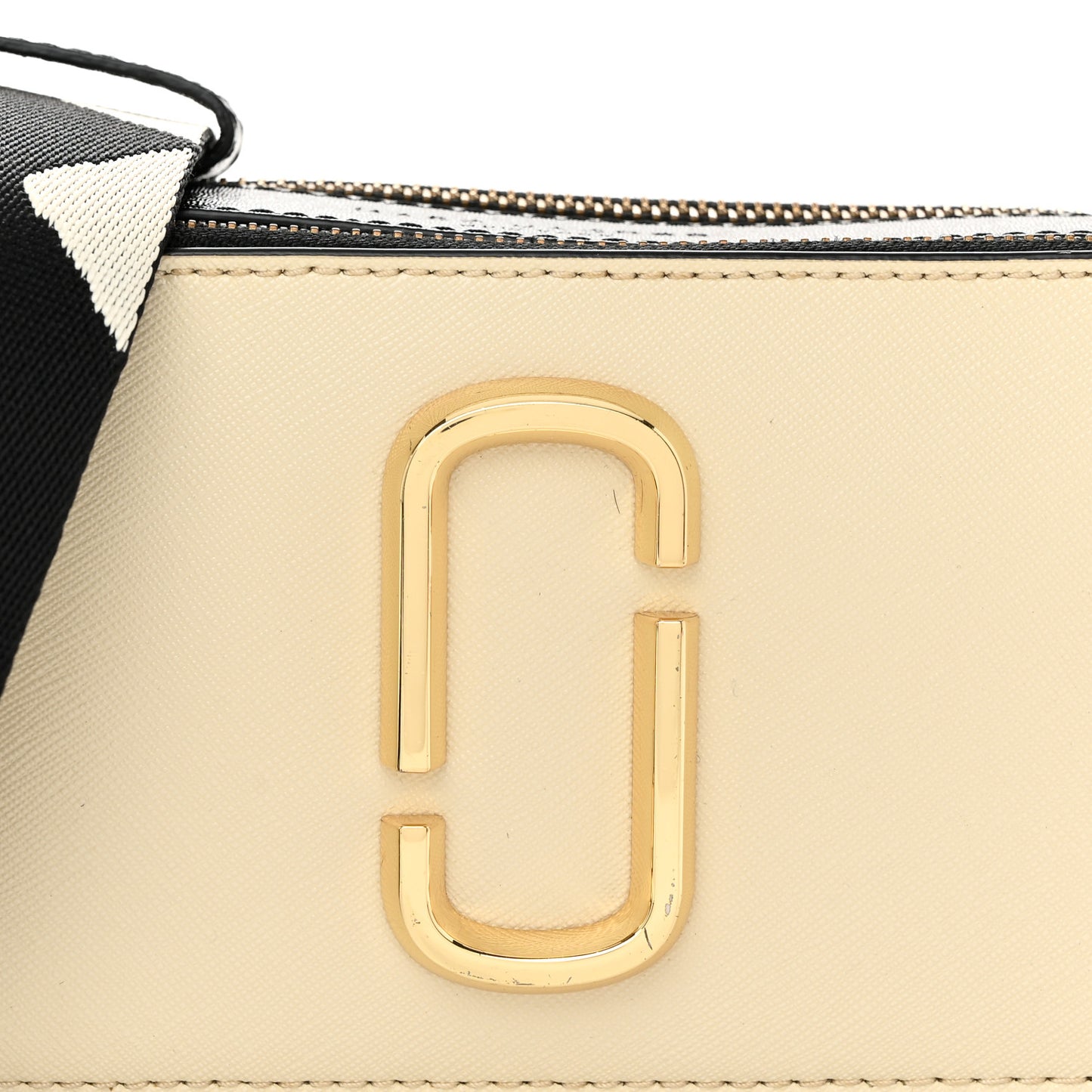 Saffiano Small Snapshot Camera Bag Cloud White Multicolor