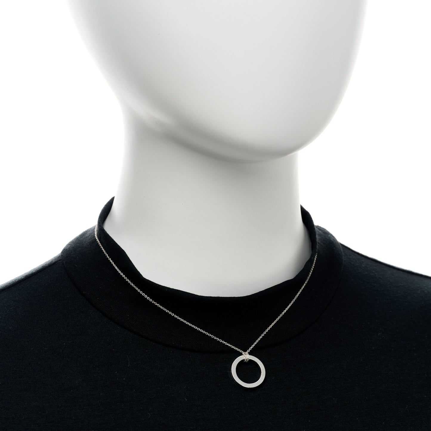 Sterling Silver 1837 Circle Pendant Necklace