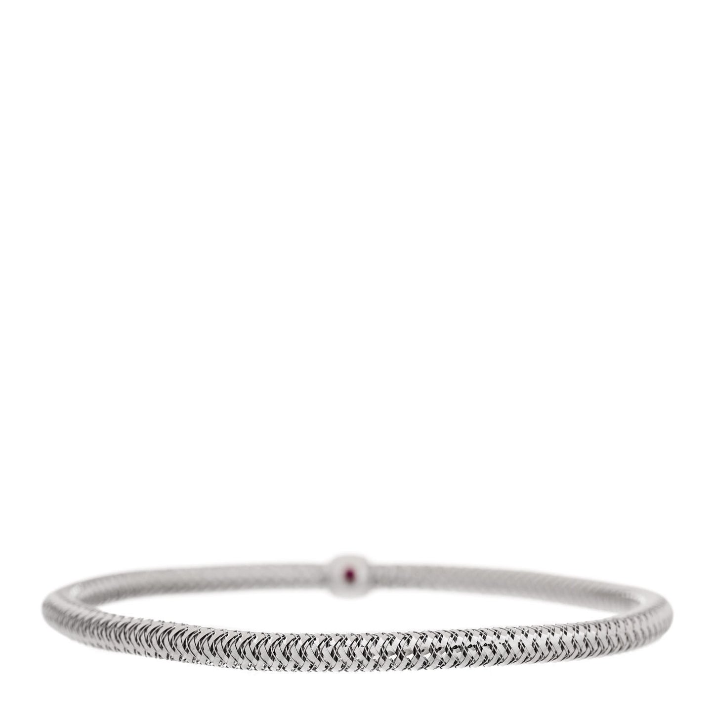 18K White Gold Primavera Flex Bangle Bracelet