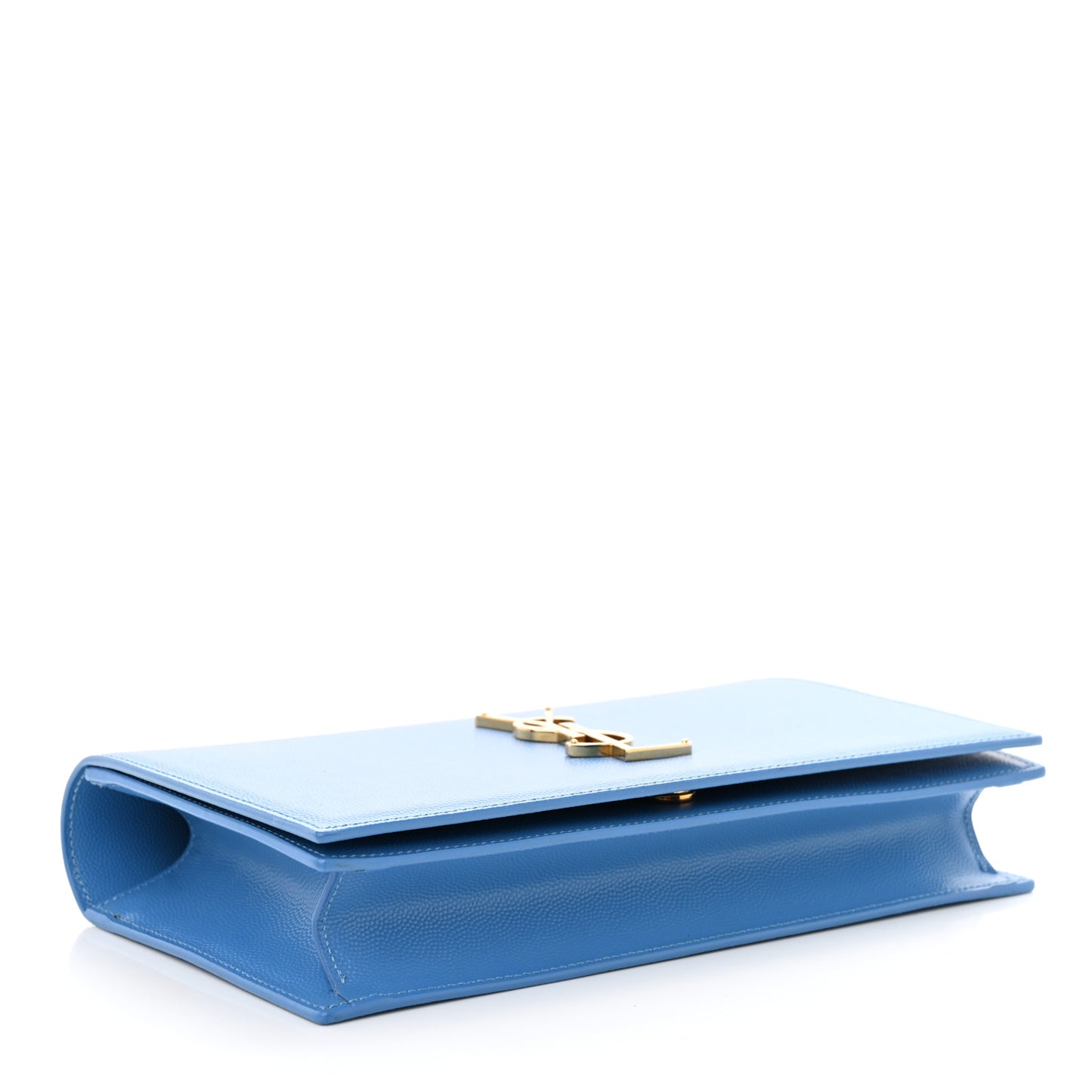 Grain De Poudre Classic Kate Monogram Clutch Blue Clair