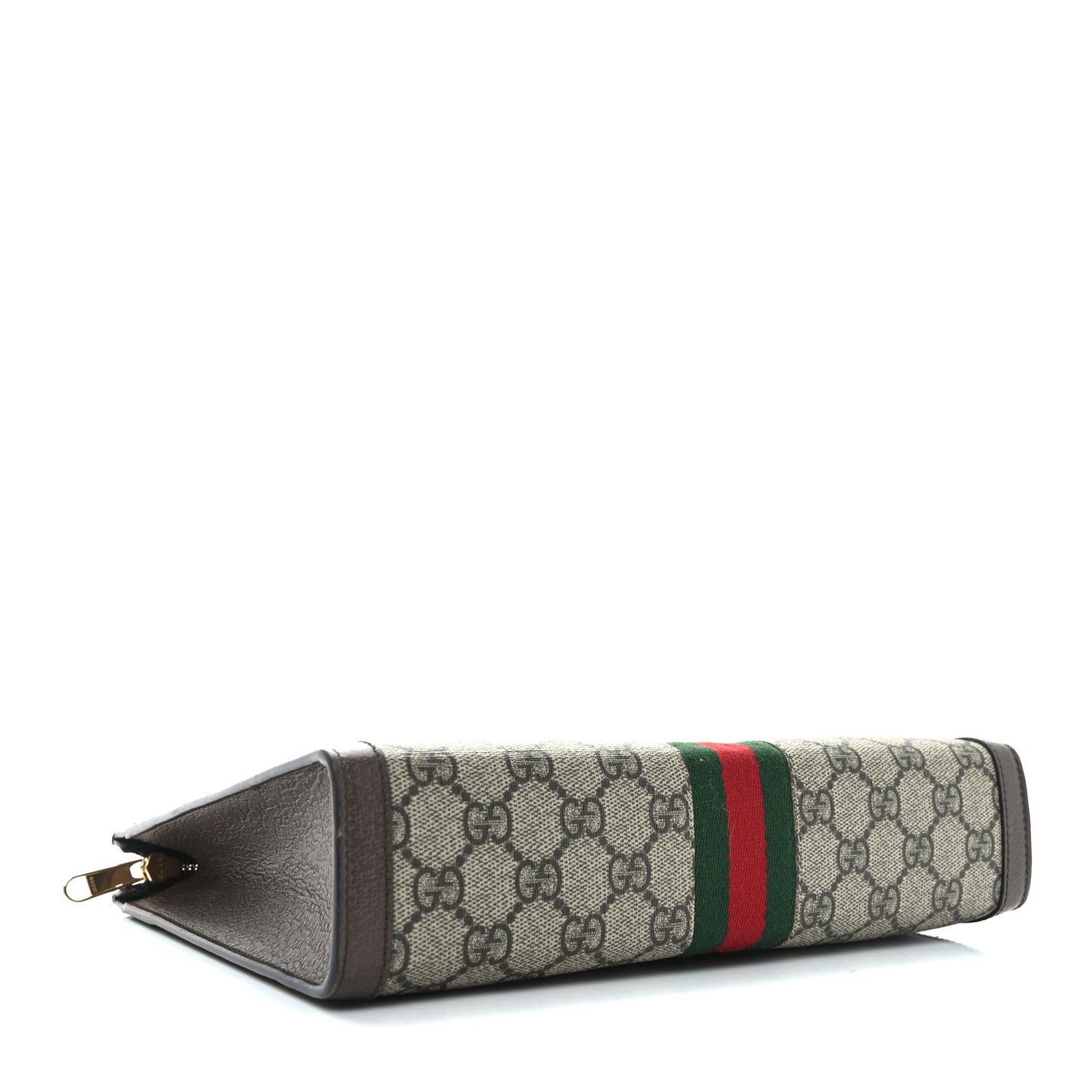 GG Supreme Monogram Web Ophidia Pouch Brown