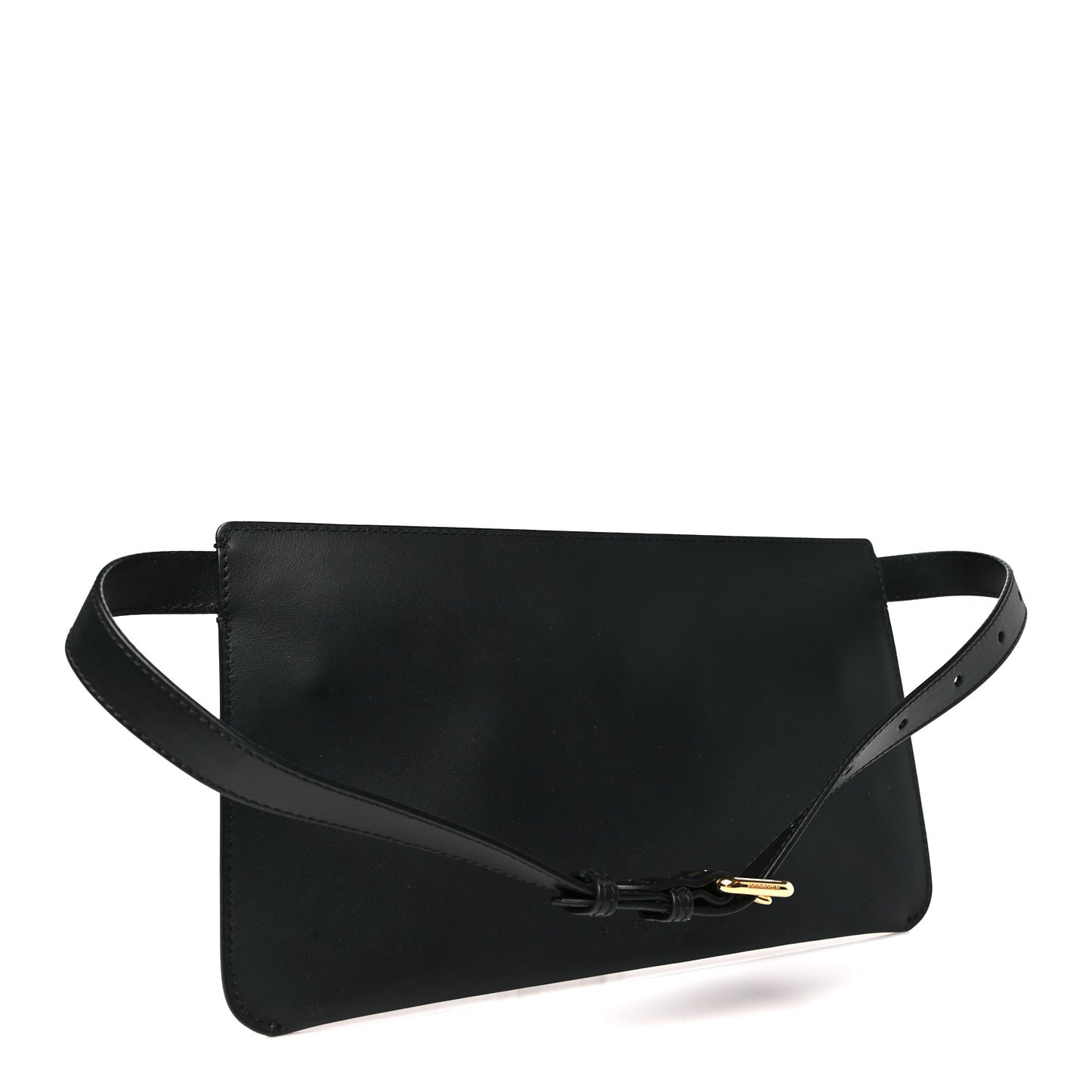 Calfksin Slim Belt Bag Black