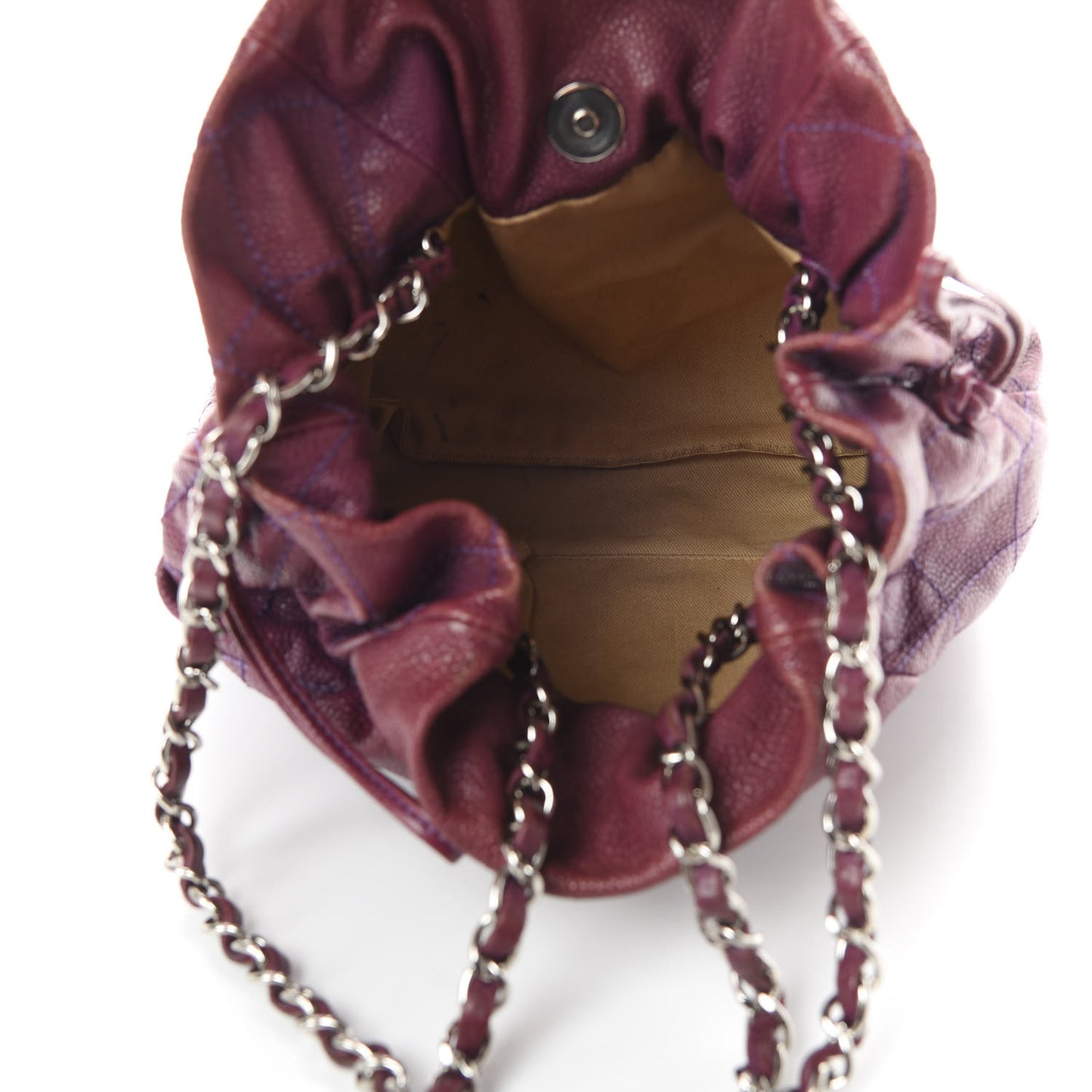 Caviar 31 Drawstring Tote Burgundy