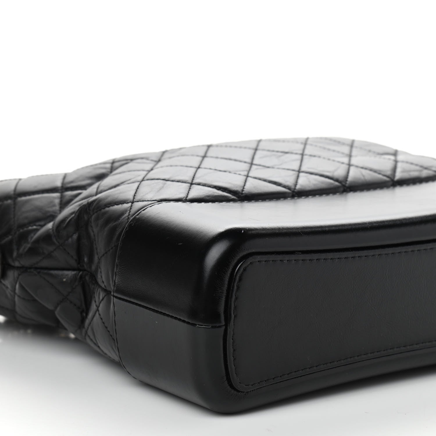 Chanel Aged Calfskin Quilted Large Gabrielle Hobo Black 9 of 12