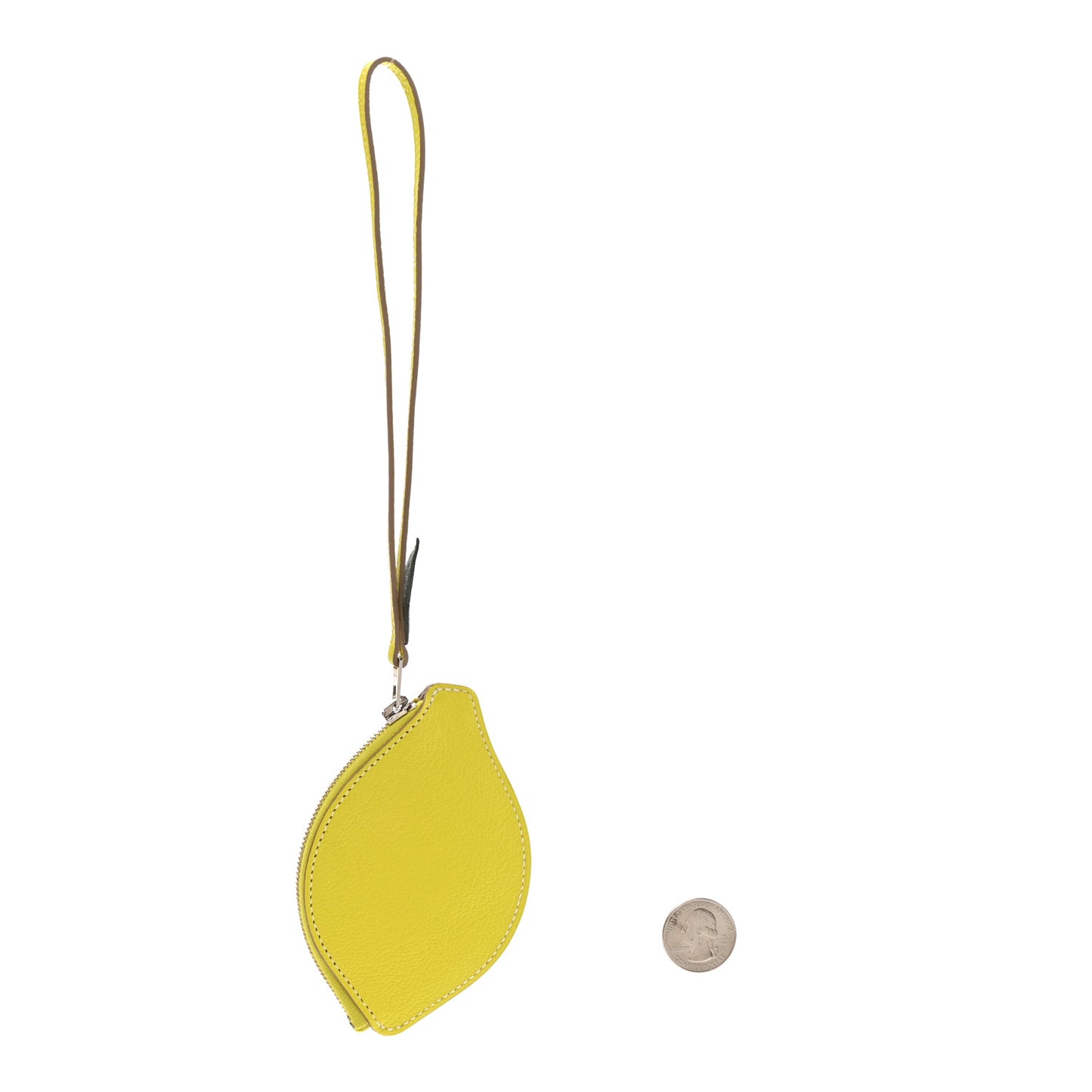 Chevre Mysore Tutti Frutti Citron Coin Purse Charm Lime