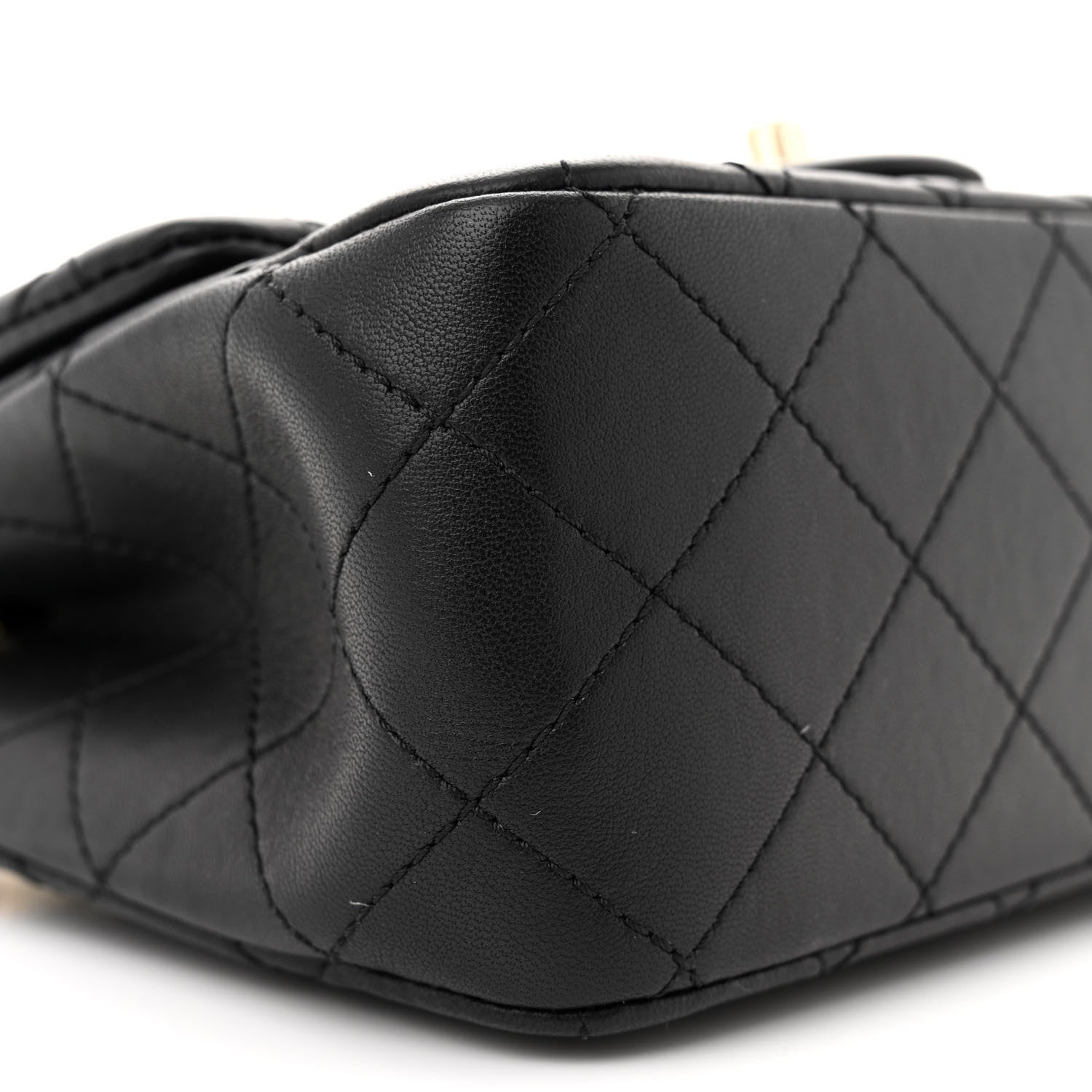 Chanel Lambskin Quilted Enamel Mini Pearl Crush Flap Black 9 of 12