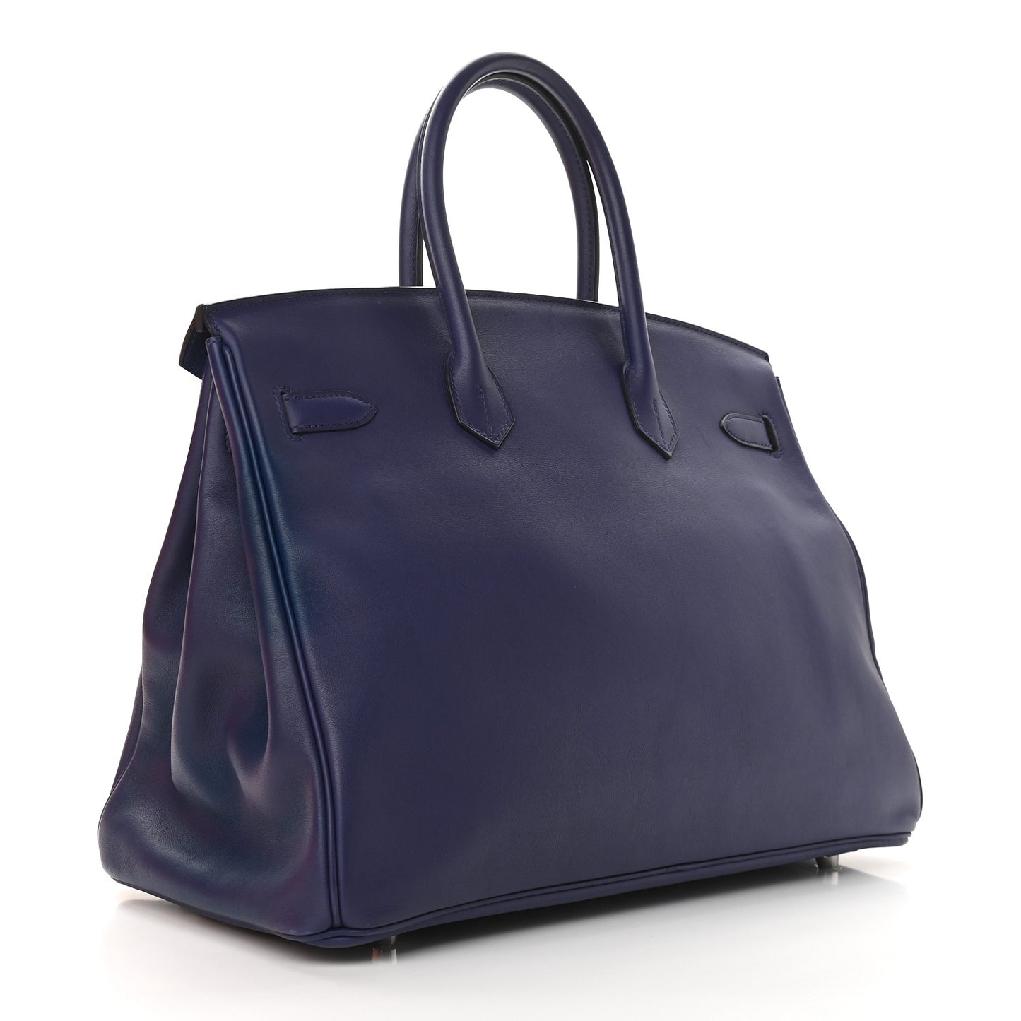 Swift Epsom Tressage Birkin 35 Bleu Encre Bleu Du Nord Gold