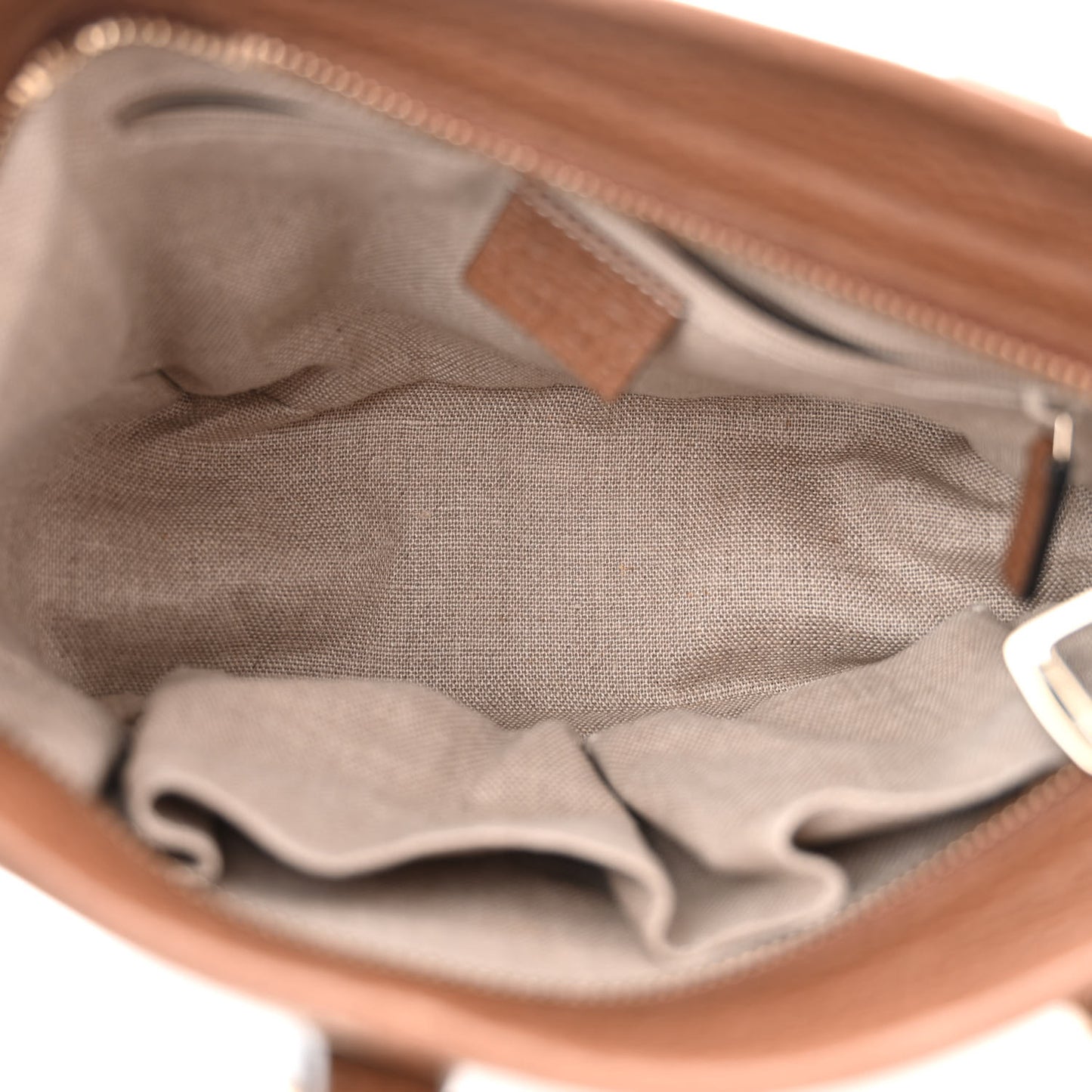 Monogram Small Bree Tote Beige Tabacco