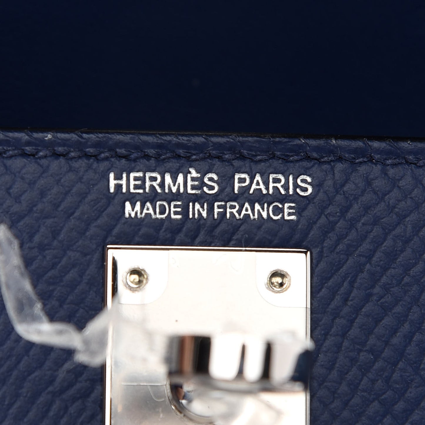 Epsom Mini Kelly Sellier 20 Bleu Saphir Bleu France Black