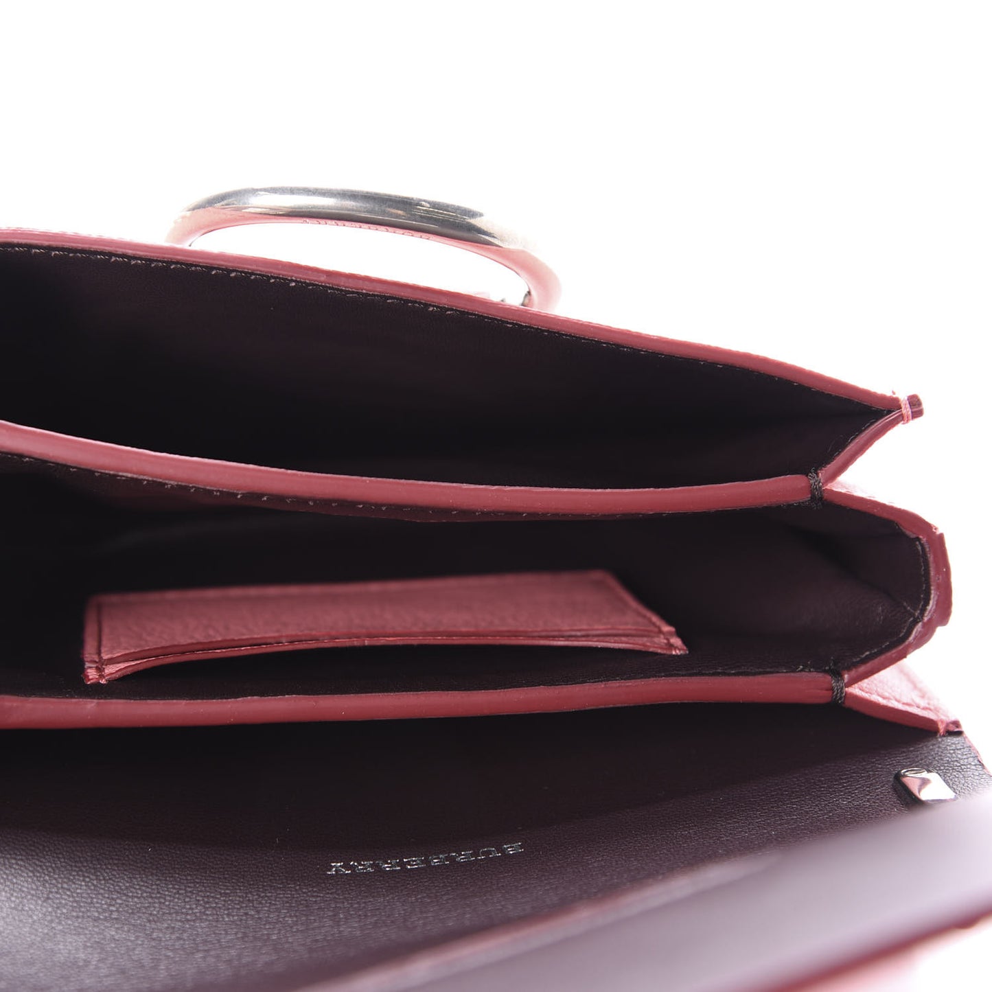 Goatskin Mini D-Ring Bag Bright Coral Pink