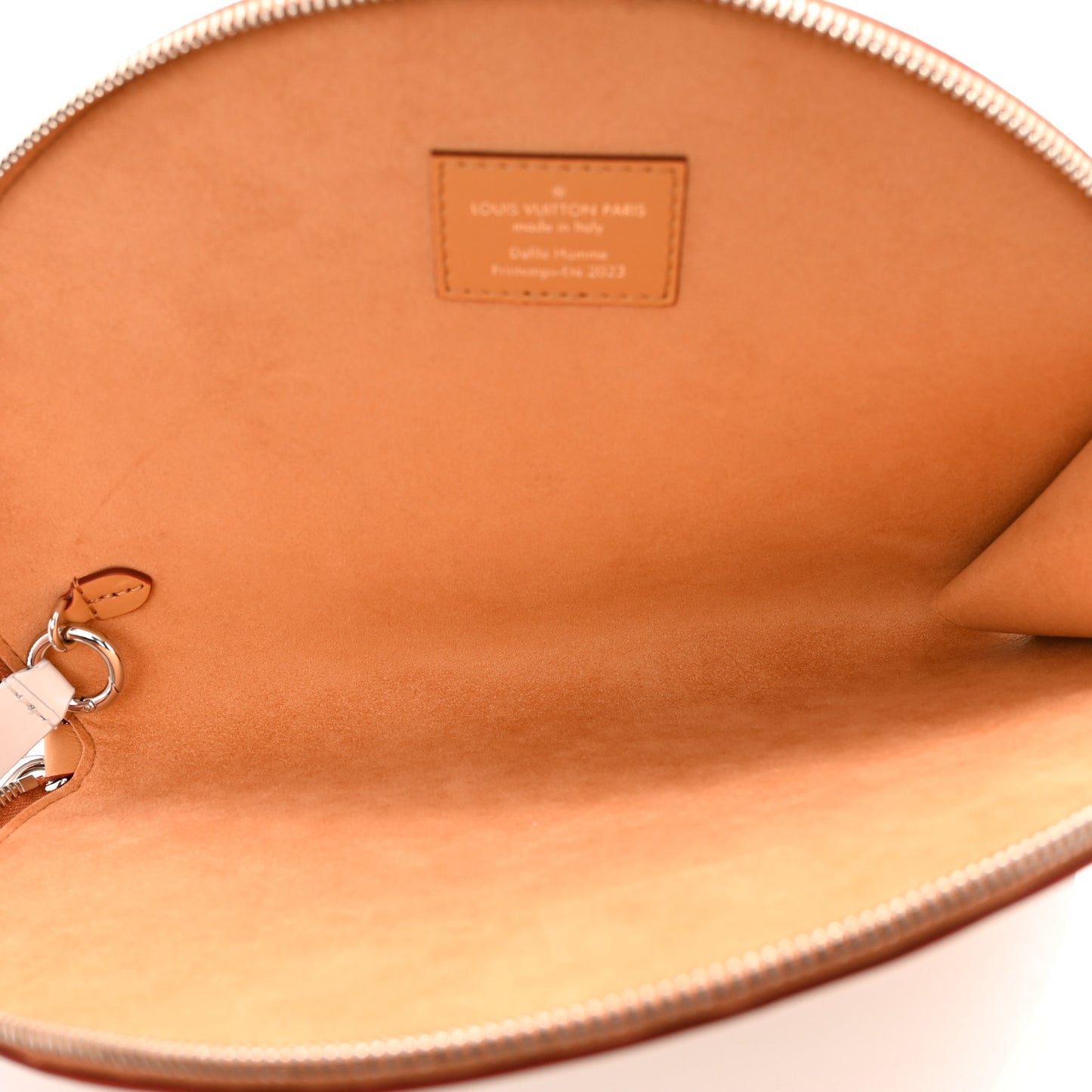 Calfskin Monogram Fortune Cookie Pouch Purple