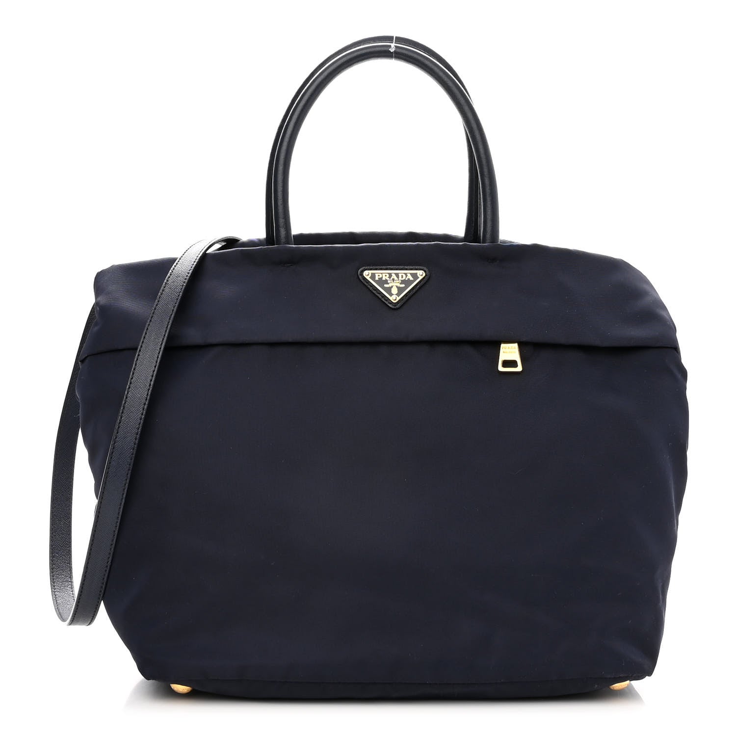 Prada Tessuto Nylon Saffiano Tote Blue 1 of 8