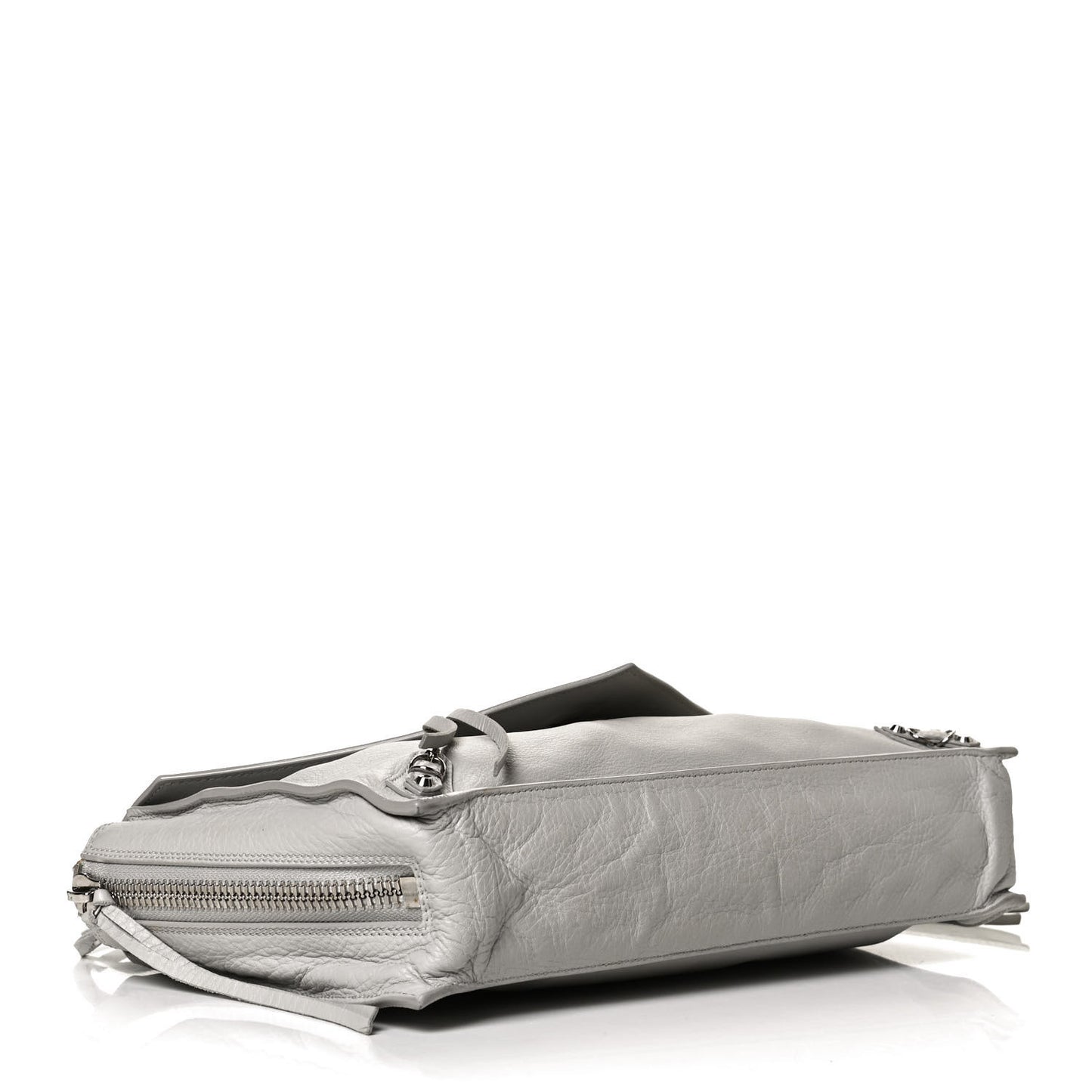 Veau Papier Sight Clutch Gris Metal