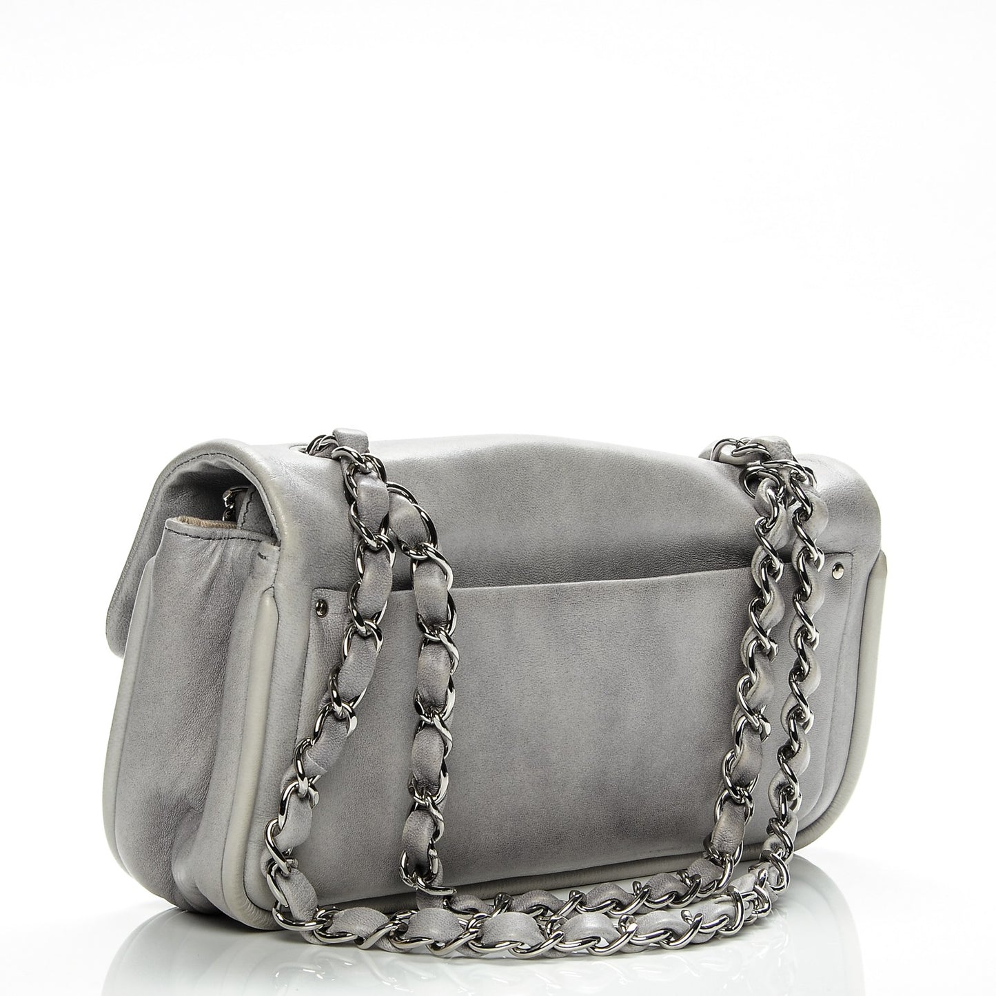Lambskin Diagonal CC Chain Flap