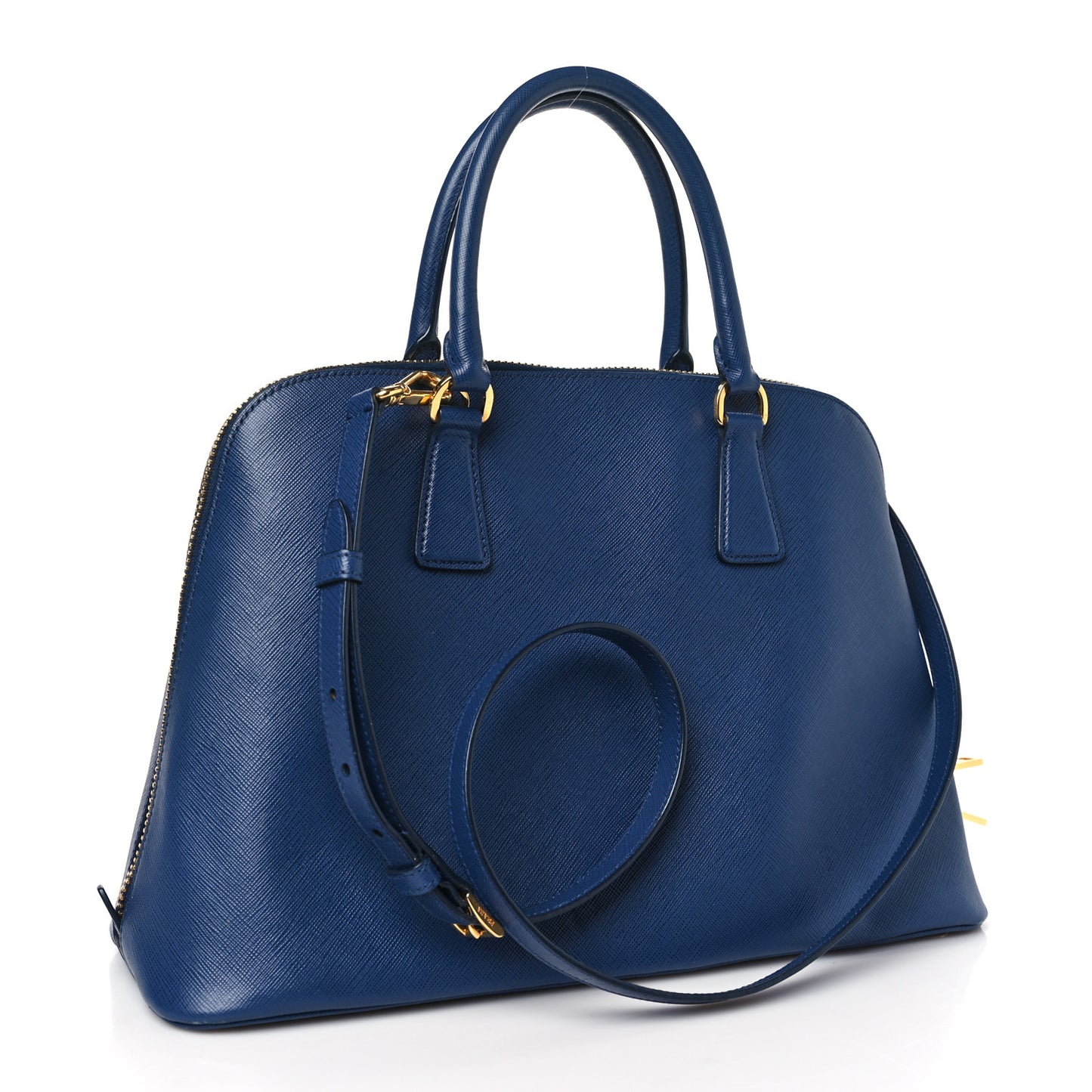 Saffiano Lux Medium Promenade Tote Bluette