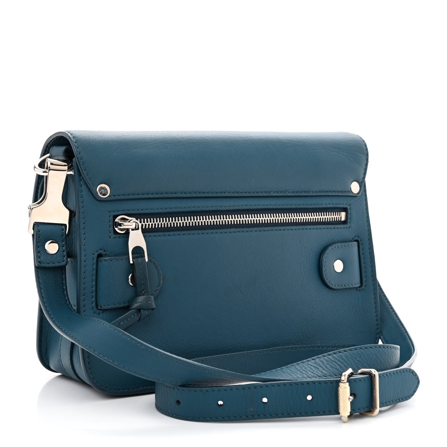 Proenza Schouler Calfskin Mini PS11 Classic Shoulder Bag Dark Teal 3 of 17