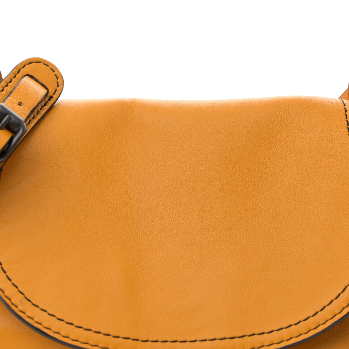 Nappa Intrecciato Small Nodini Flap Crossbody Marigold