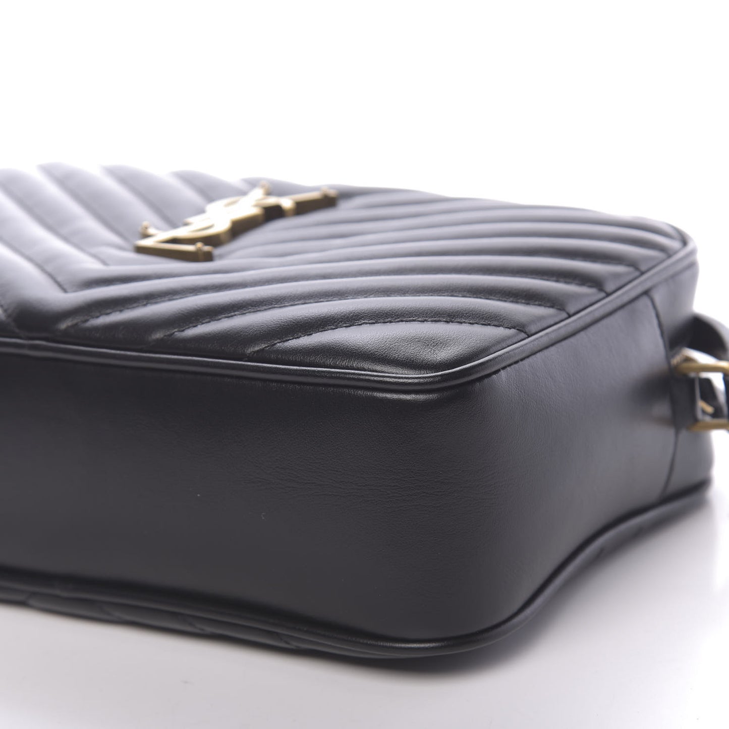 Calfskin Matelasse Monogram Lou Camera Bag Black