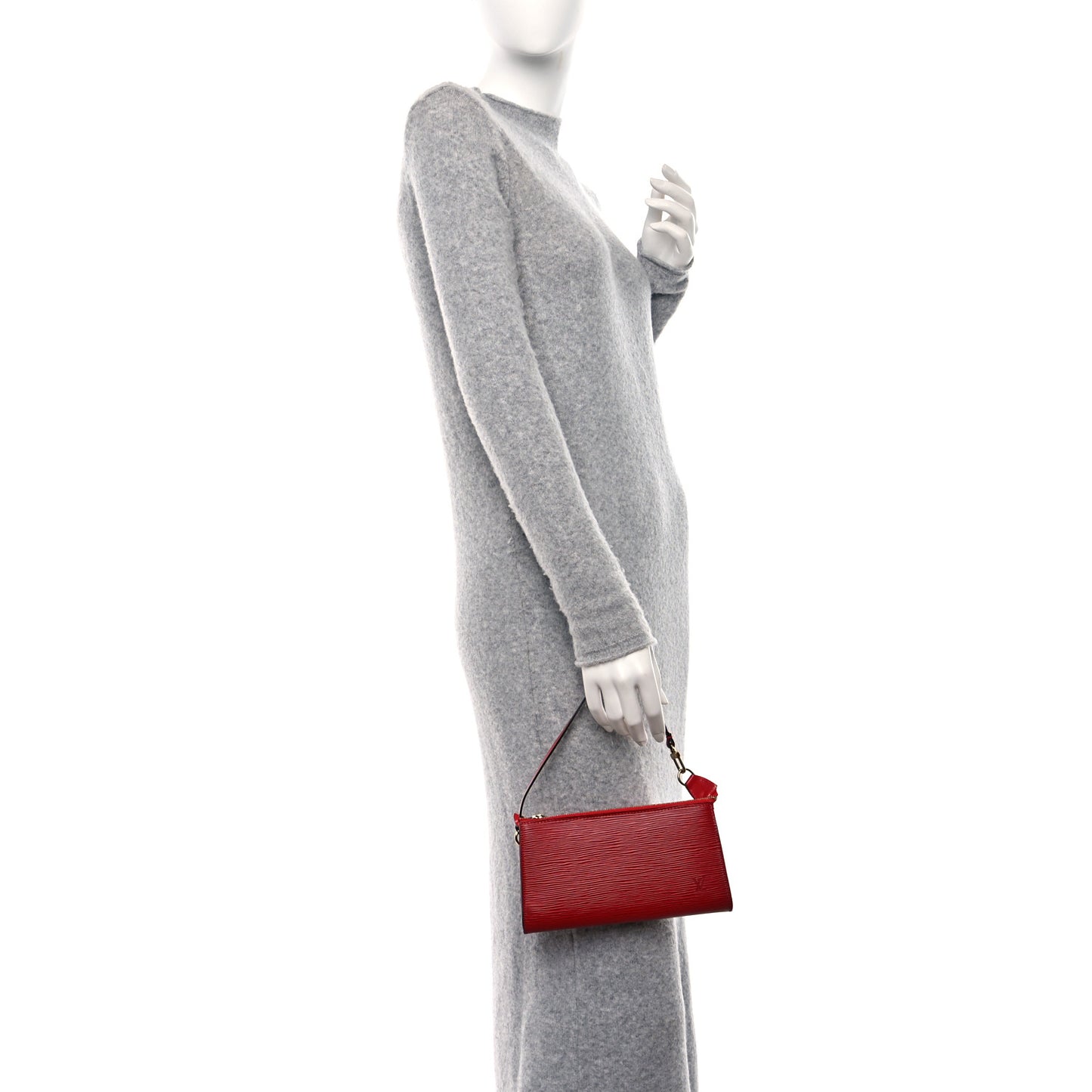 Epi Pochette Accessories 21 Castillan Red