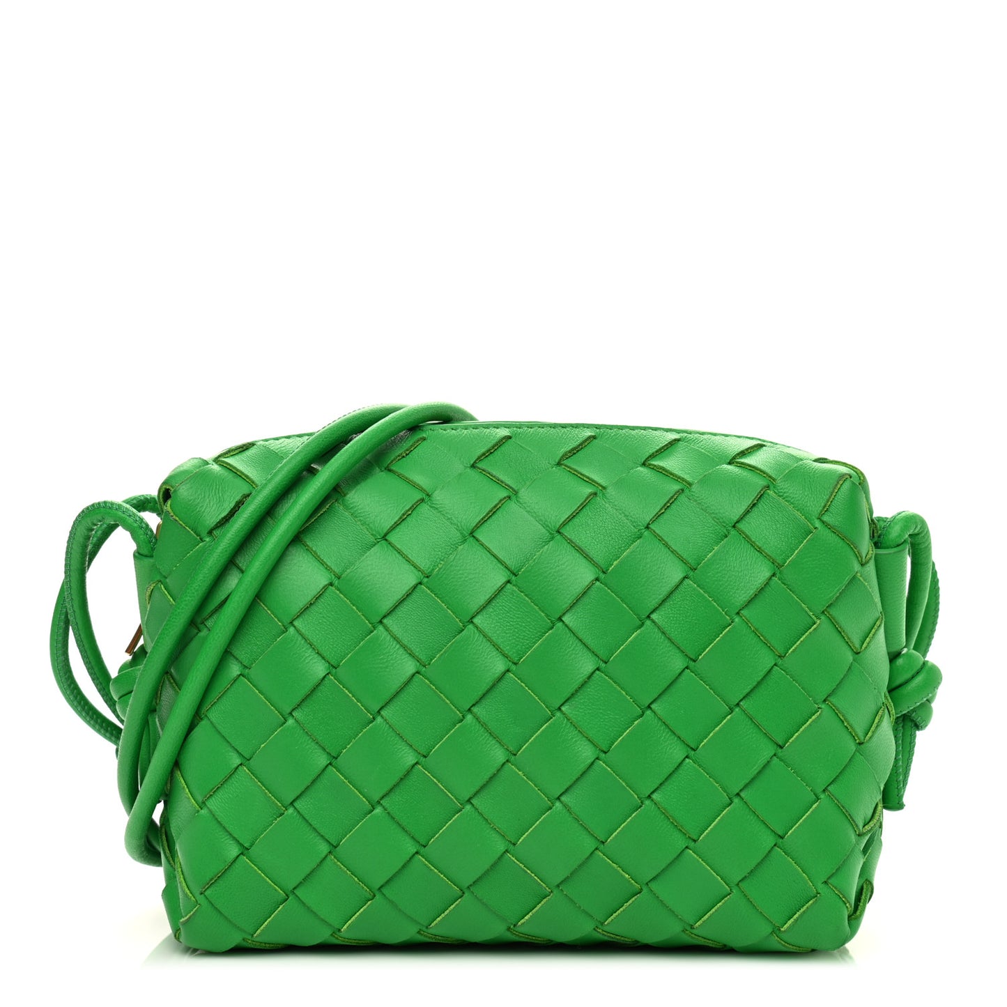 Nappa Intrecciato Mini Loop Camera Bag Parakeet
