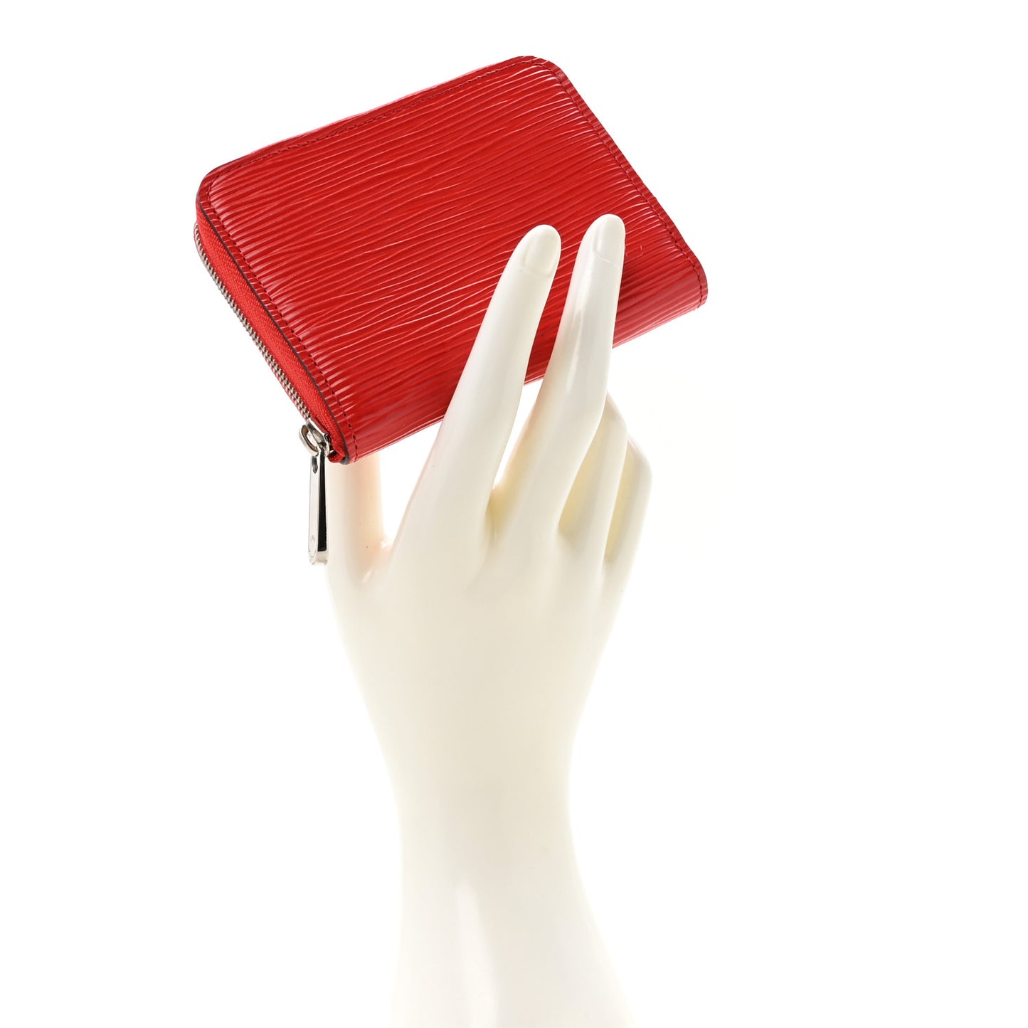 Epi Zippy Coin Purse Coquelicot
